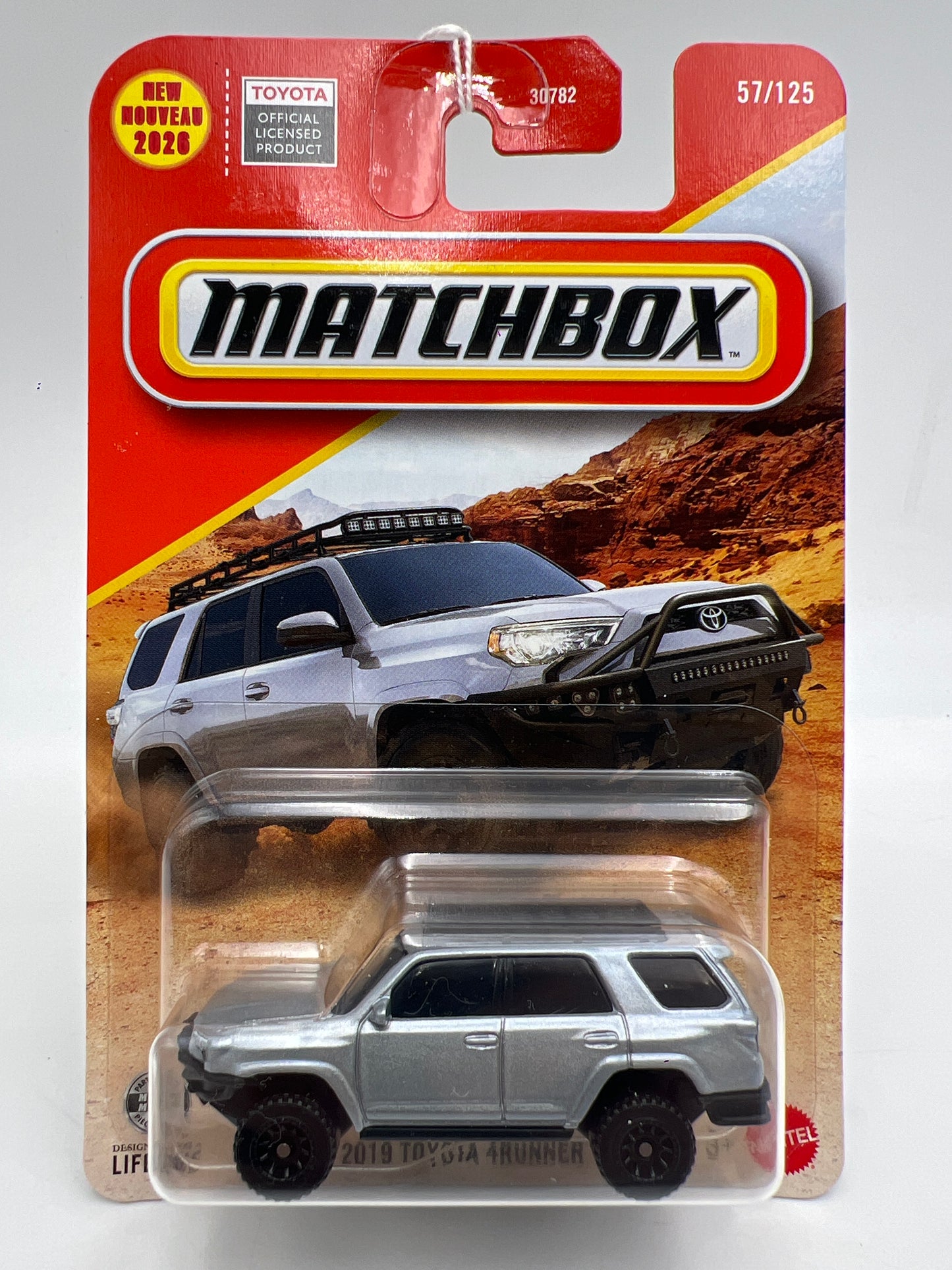 2026 Matchbox #57 2019 Toyota 4Runner Silver 212D