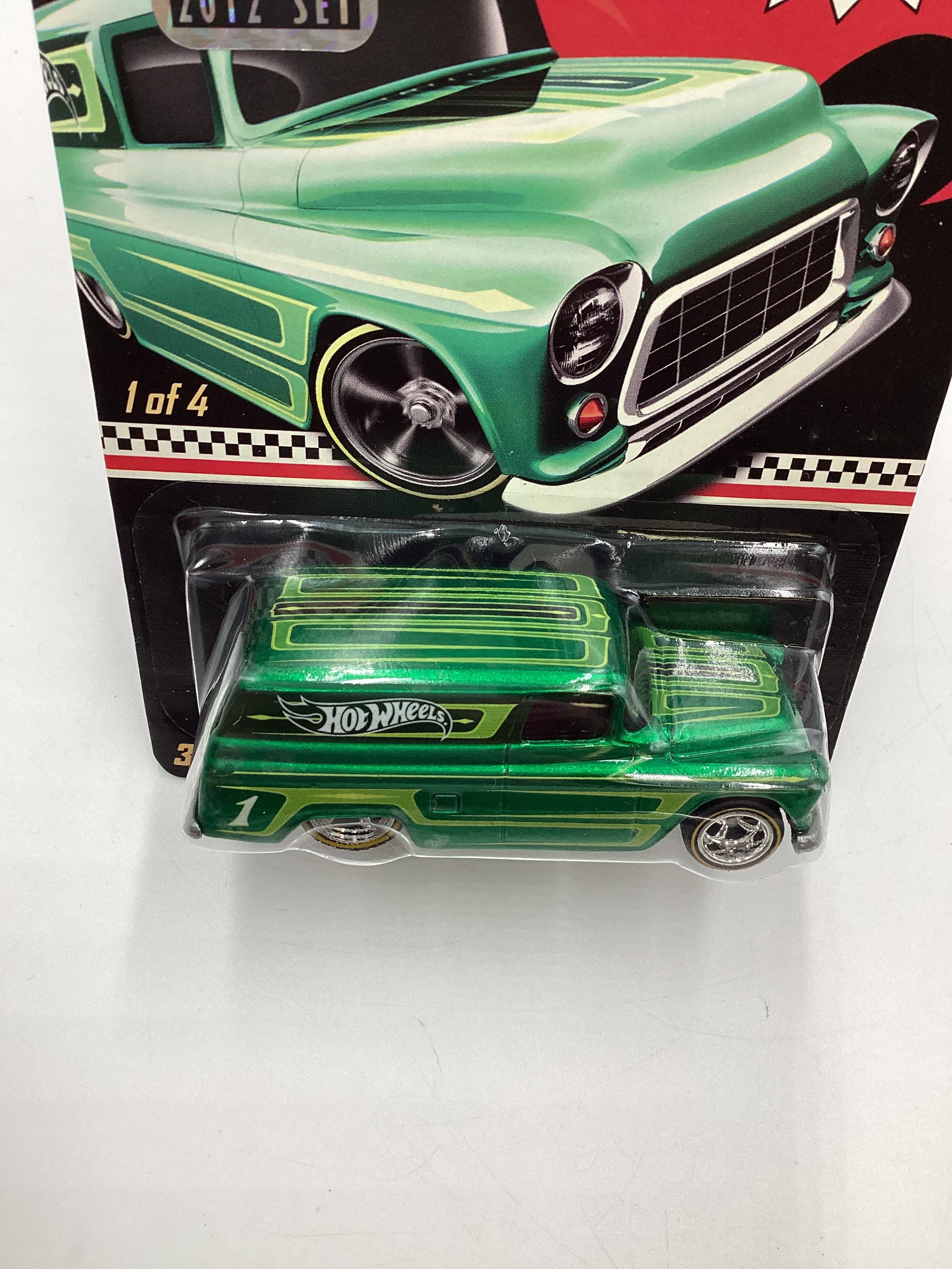 2012 Hot Wheels RLC Kmart Mail in #1 55 Chevy Panel Green Factory