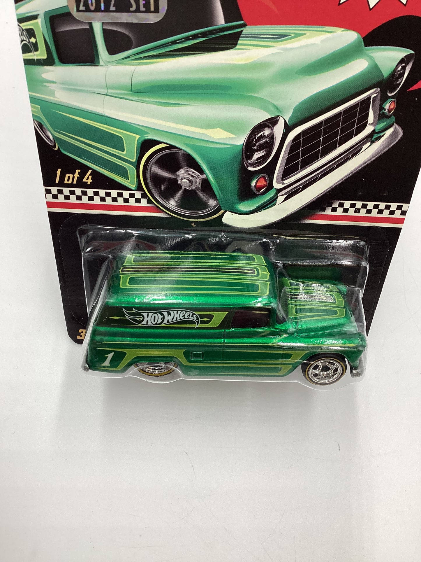 2012 Hot Wheels RLC Kmart Mail in #1 55 Chevy Panel Green Factory Sealed W/Protector