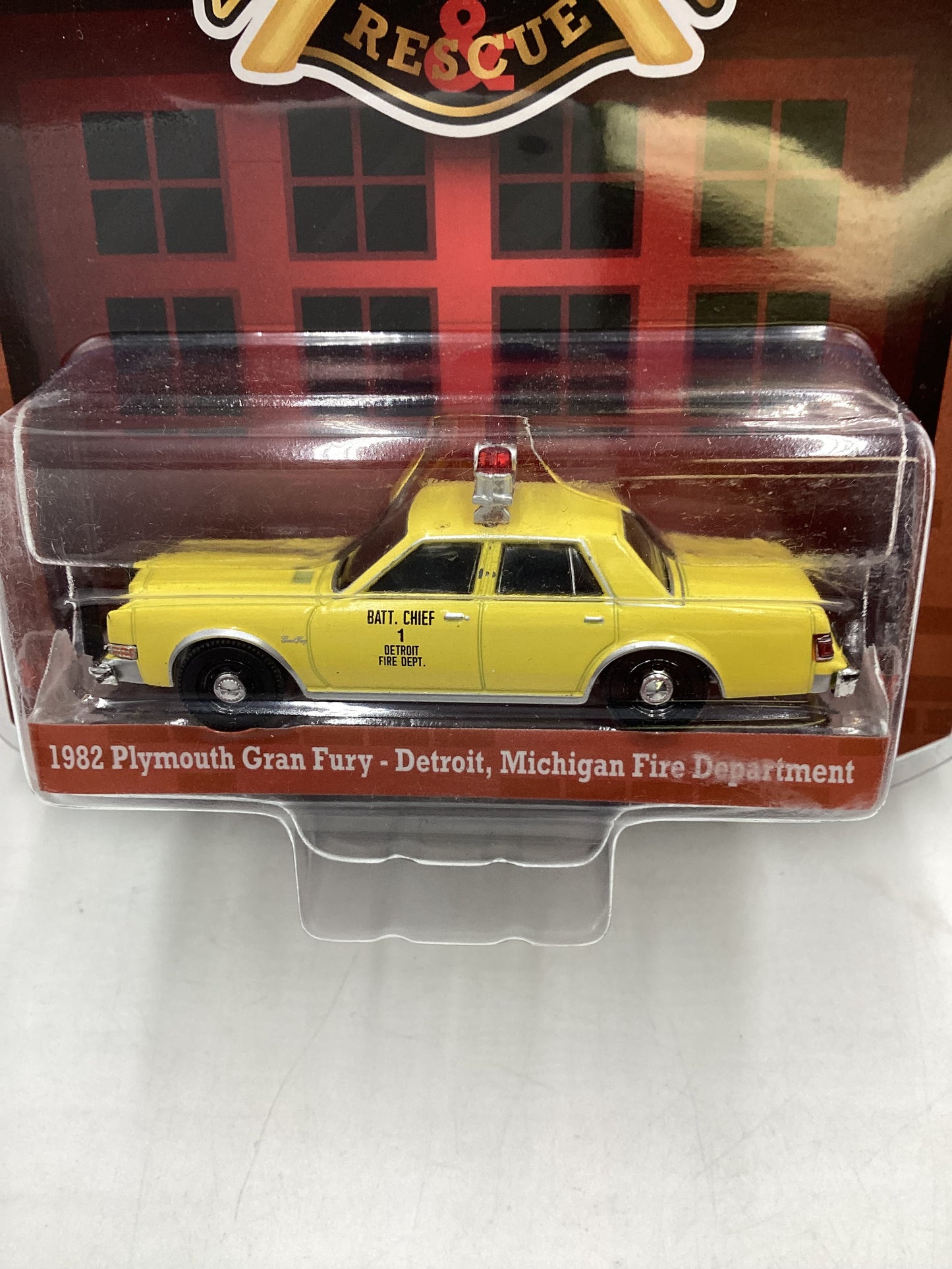 Greenlight Fire and Rescue Series 2 1982 Plymouth Gran Fury Detroit Michigan Fire Department 177G