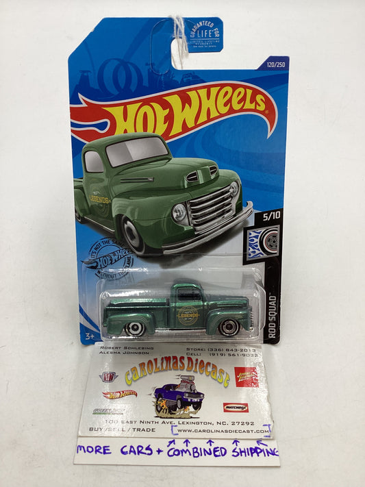 2020 Hot Wheels #120 49 Ford F1 Metallic Green 33B