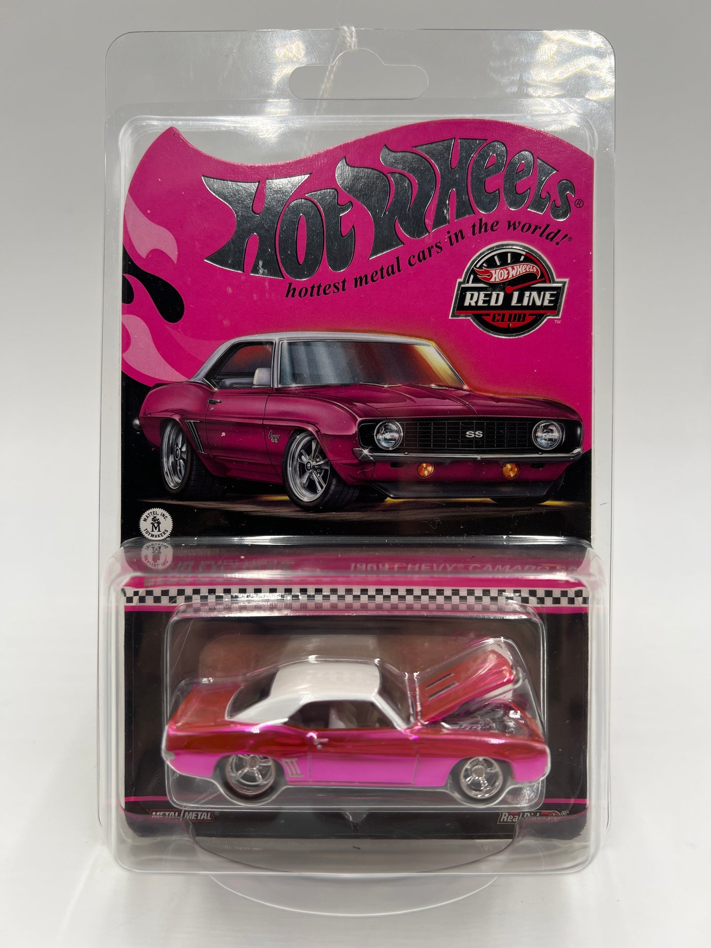 2024 Hot Wheels RLC Club Exclusive 1969 Chevy Camaro SS Pink W/Protector