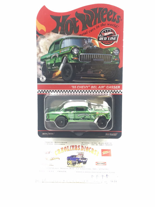 hot wheels redline club RLC 55 Chevy bel air gasser Triassic Five with protector