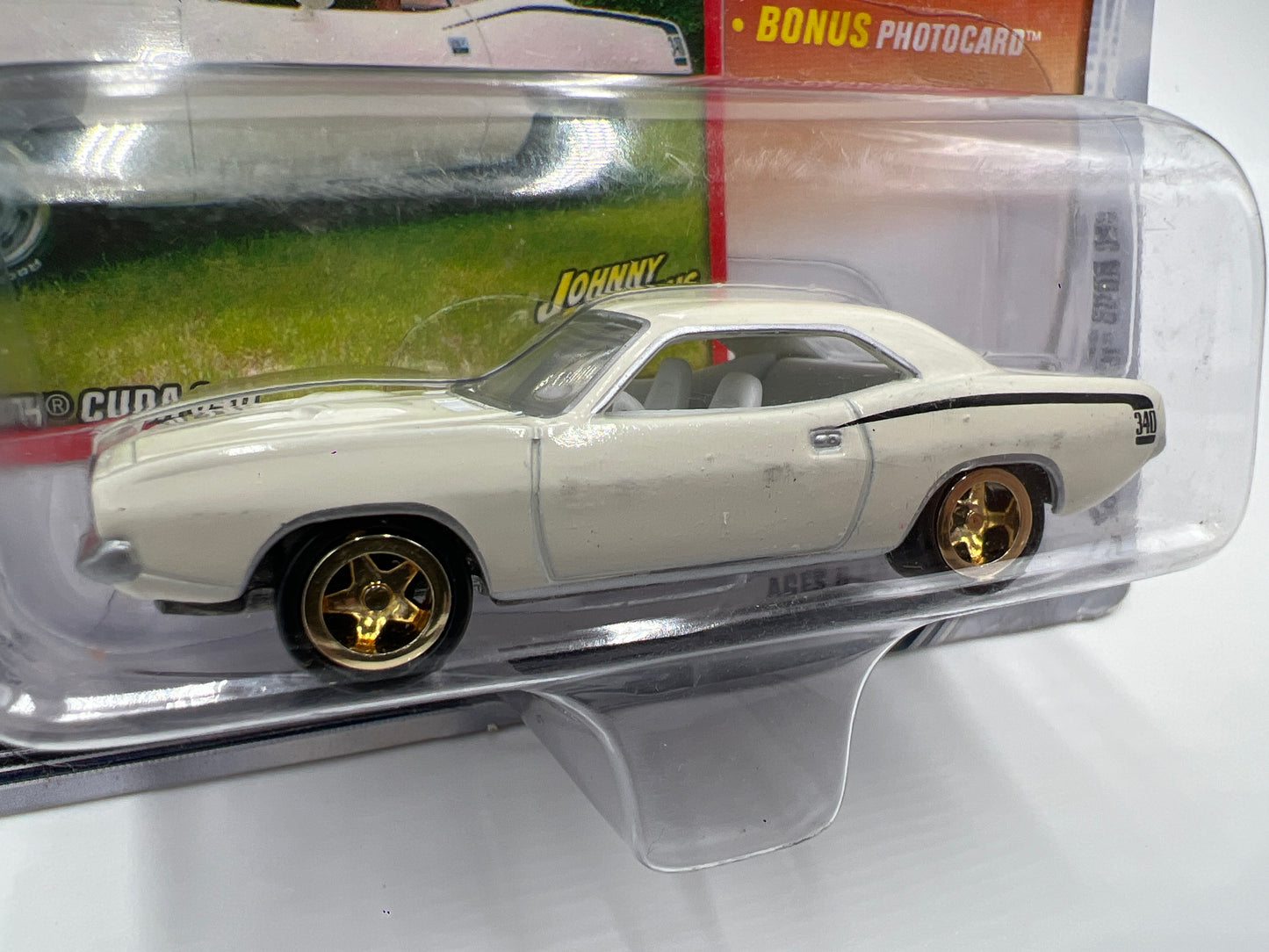 Johnny Lightning White Lightning Chase Mopar Or No Car #29 1970 Plymouth Cuda 340 White