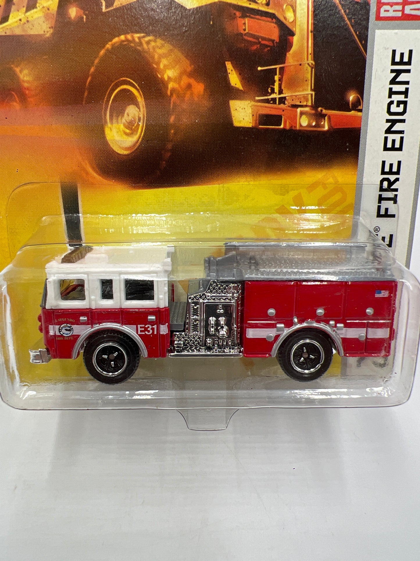 Matchbox Emergency #75 Pierce Fire Engine Red 206B
