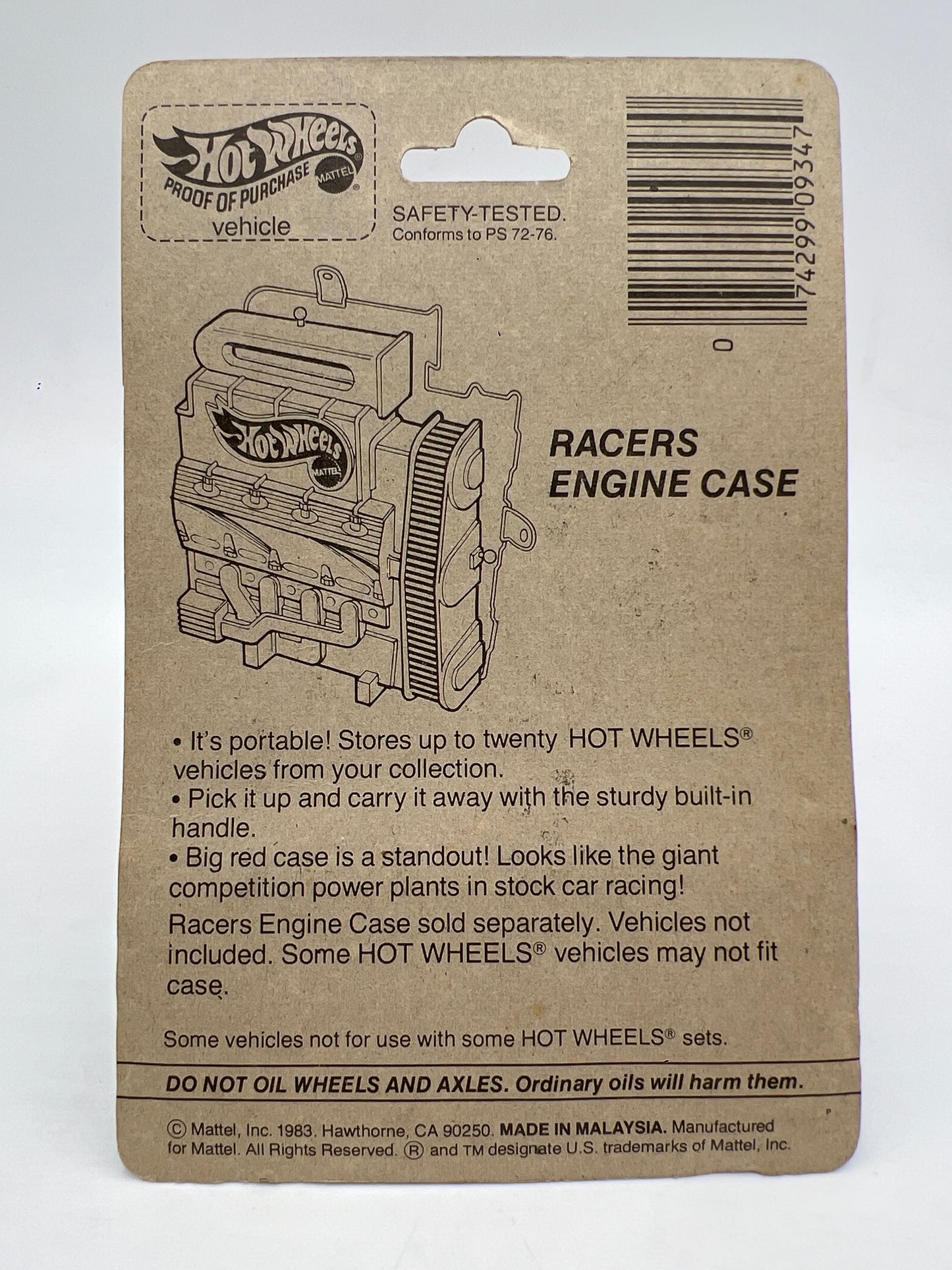 Hot Wheels Original 1983 #5908 65 Mustang Convertible Red W/Protector