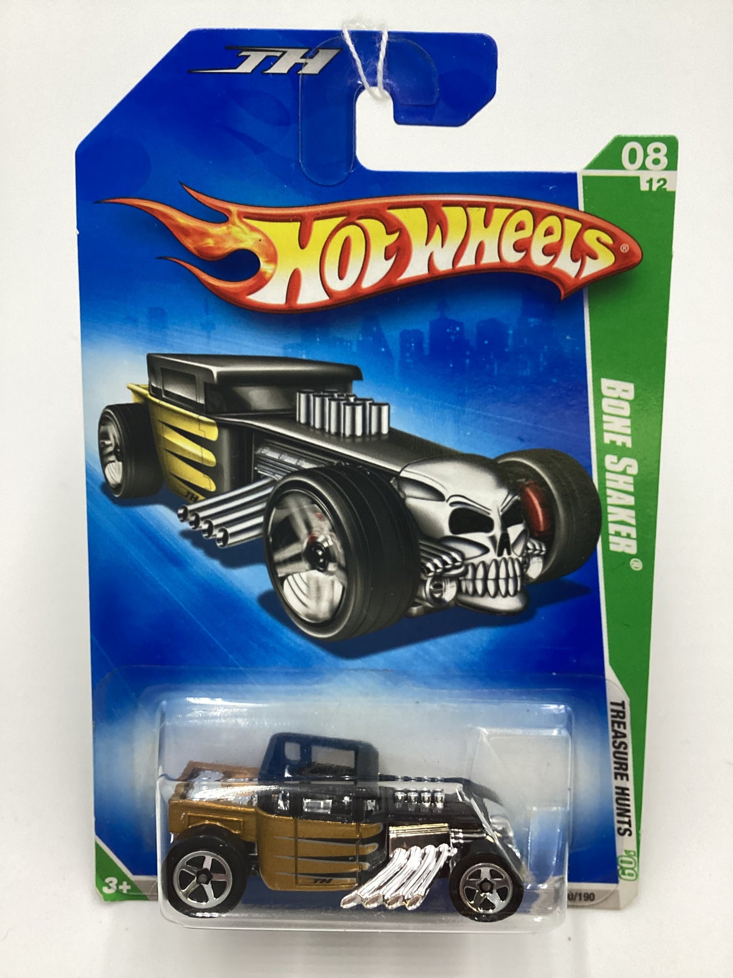 2009 Hot wheels Treasure Hunt 8/12 #50 Bone Shaker 277C