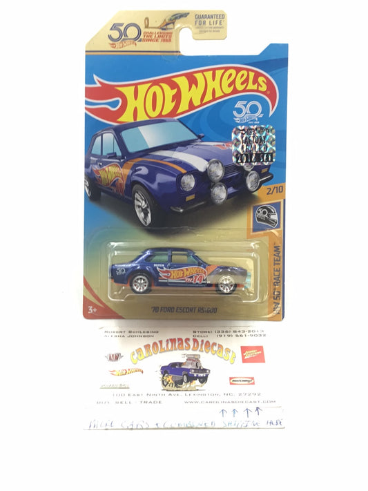 2018 hot wheels super treasure hunt 70 Ford escort RS1600 Factory Sealed sticker W/Protector