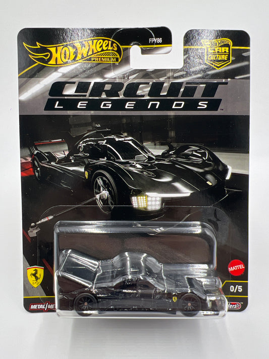 Hot Wheels Premium Car Culture Circuit Legends CHASE #0 Ferrari 499P Black W/Protector