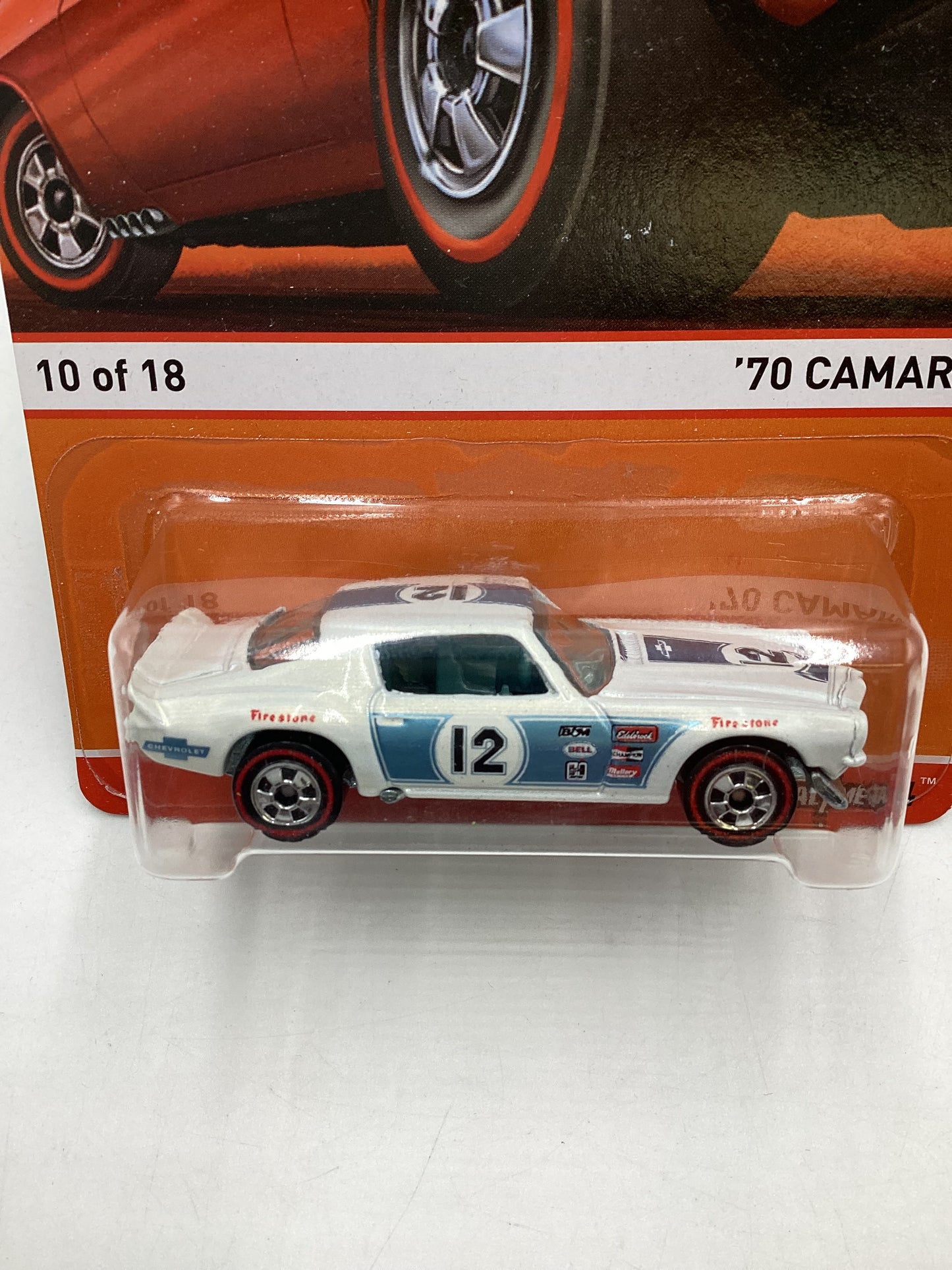 Hot wheels heritage Redline #10 70 Camaro White 161B