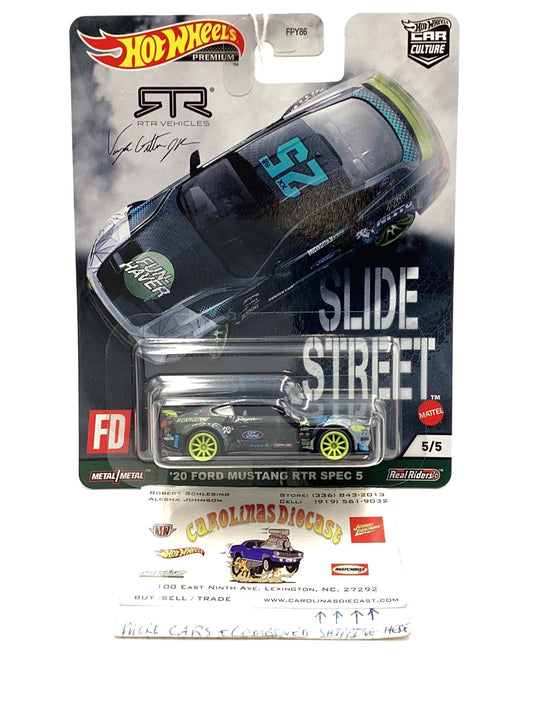 2021 Hot wheels car culture Slide Street #5 20 Ford Mustang RTR Spec 5
