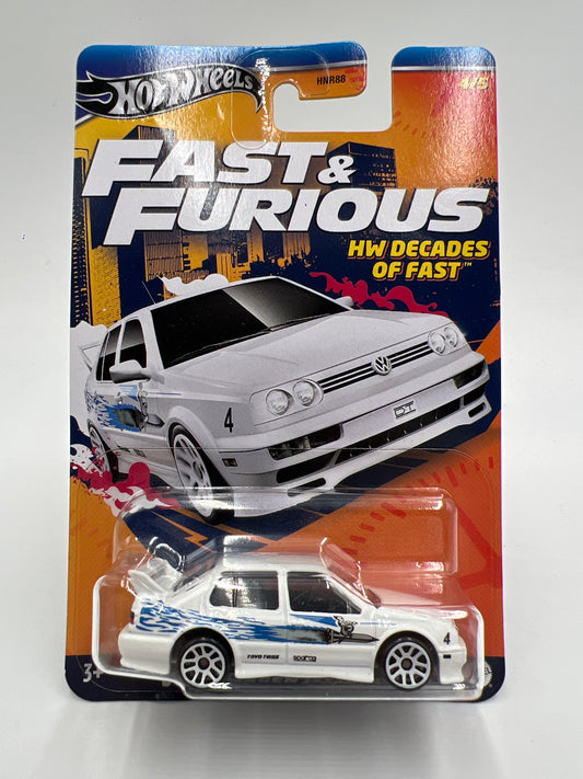 Hot Wheels Fast and Furious Decades of Fast #4 Volkswagen Jetta MK3 W/Protector