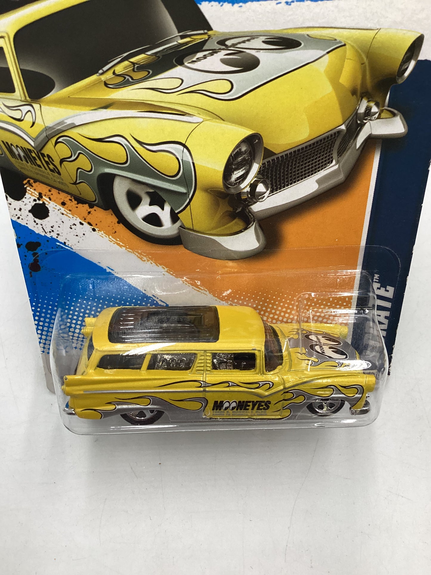 2012 Hot Wheels HW Performance #148 8 Crate Mooneyes Yellow 9F