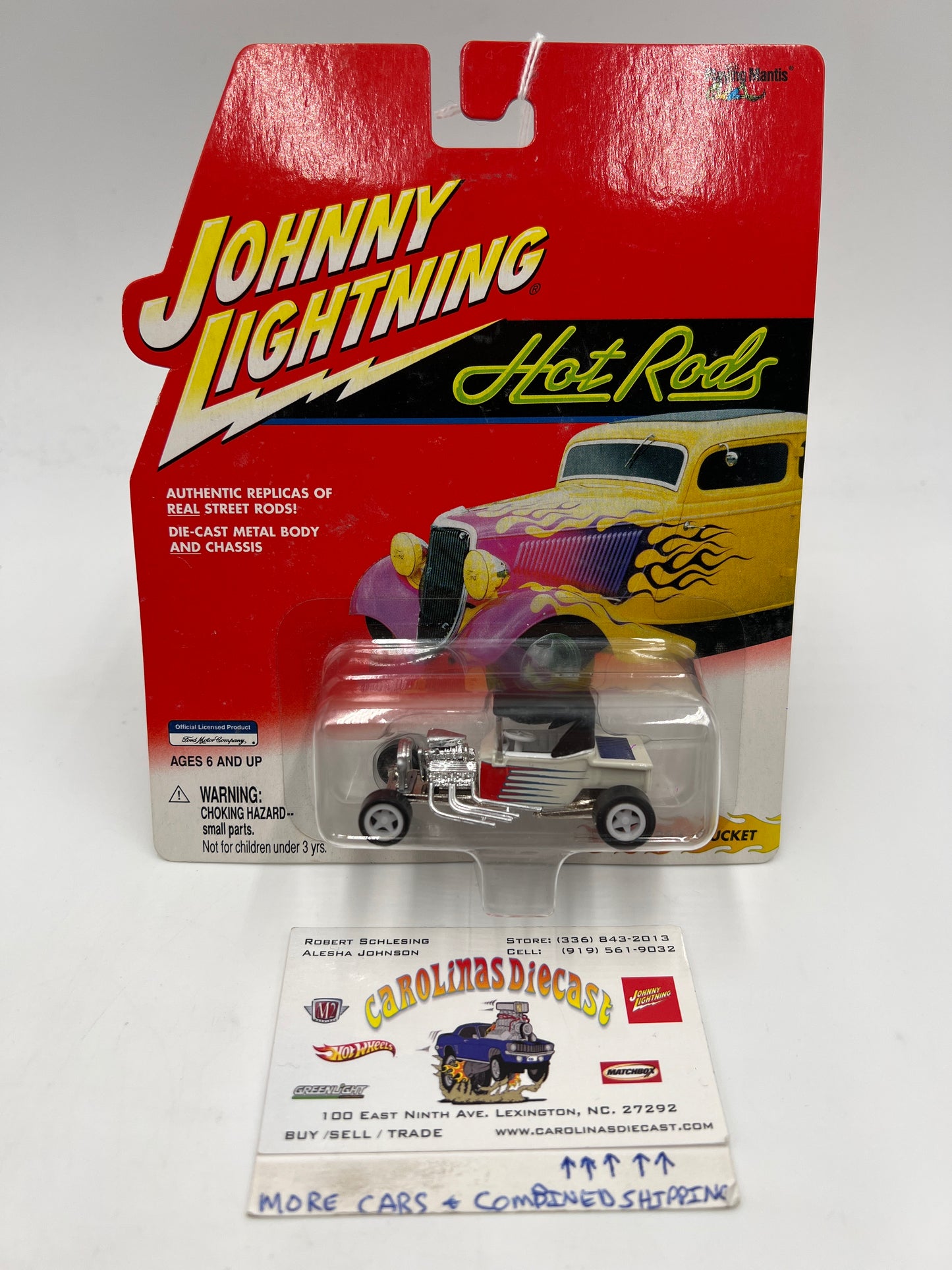 Johnny Lightning White Lightning Chase Hot Rods 1923 T-Bucket White