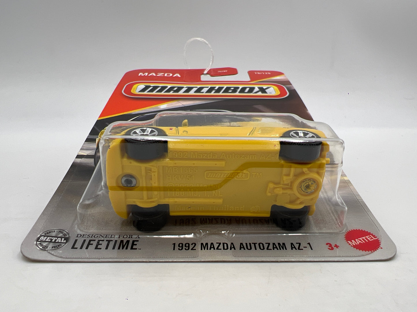 2025 Matchbox #79 1992 Mazda Autozam AZ-1 Yellow 215F