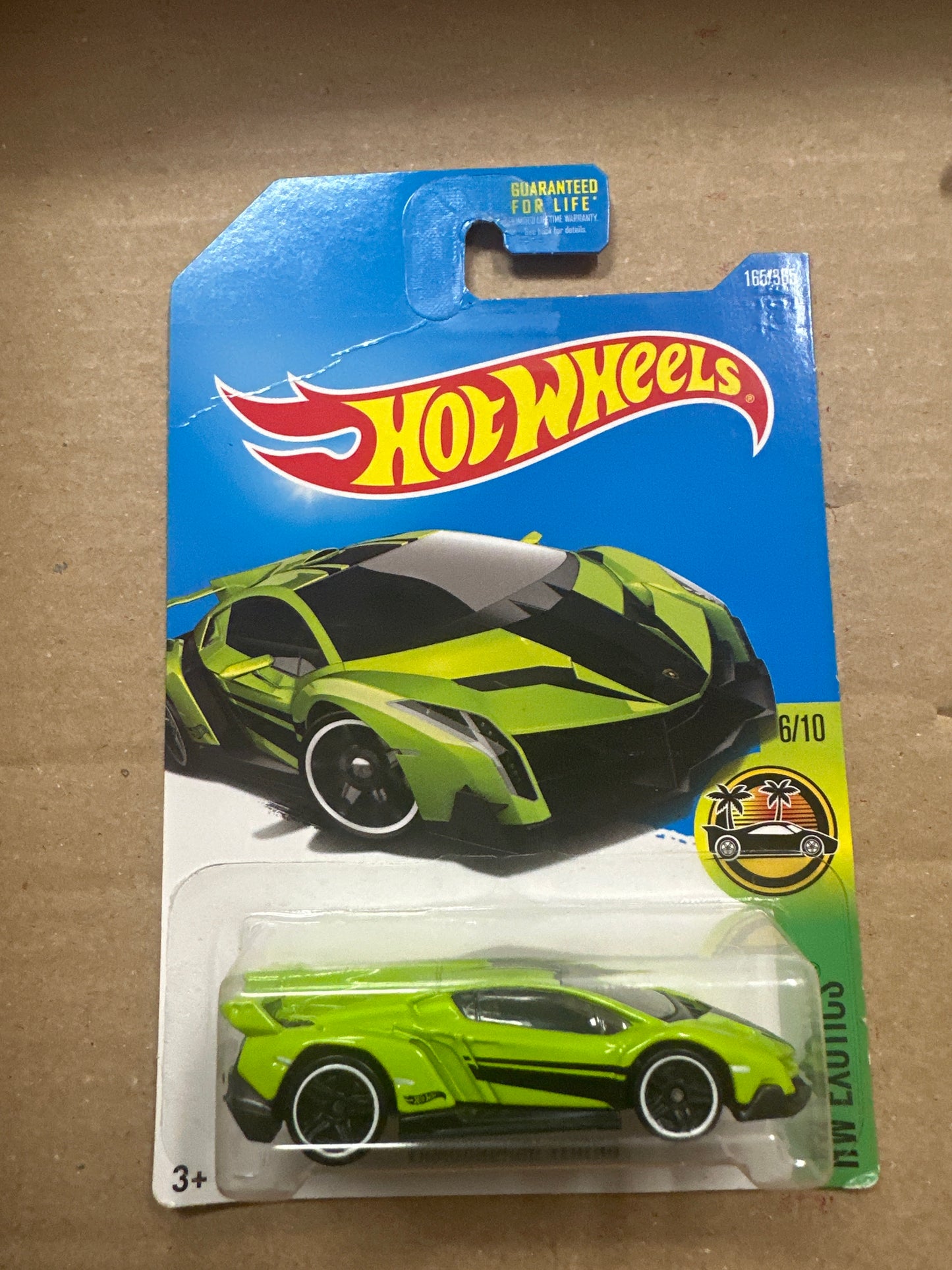 2017 Hot Wheels Hw Exotics #165 Lamborghini Veneno Green see description crease 102A