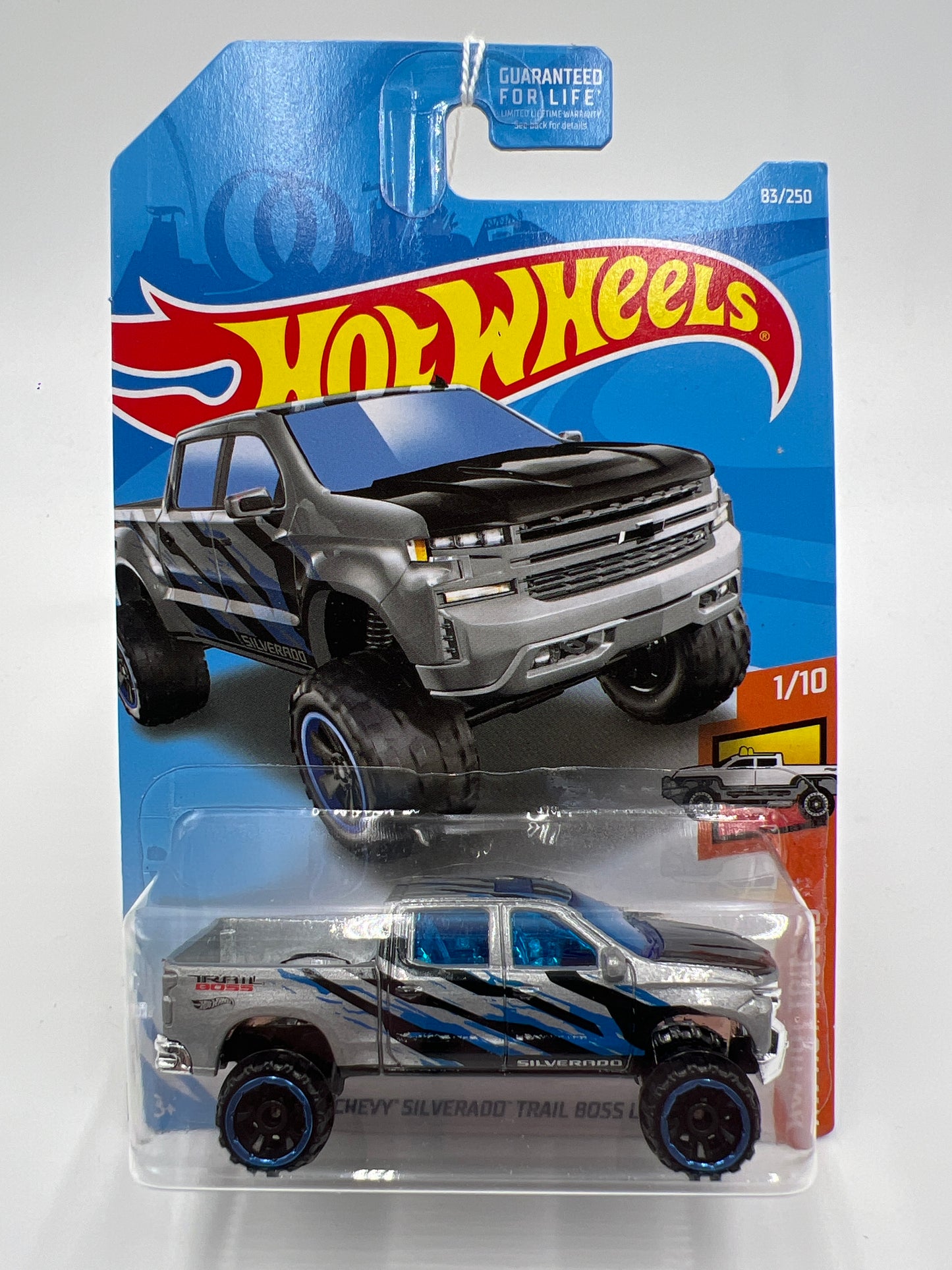 2019 Hot Wheels Kmart Exclusive HW Hot Trucks #83 19 Chevy Silverado Trail Boss LT 240B