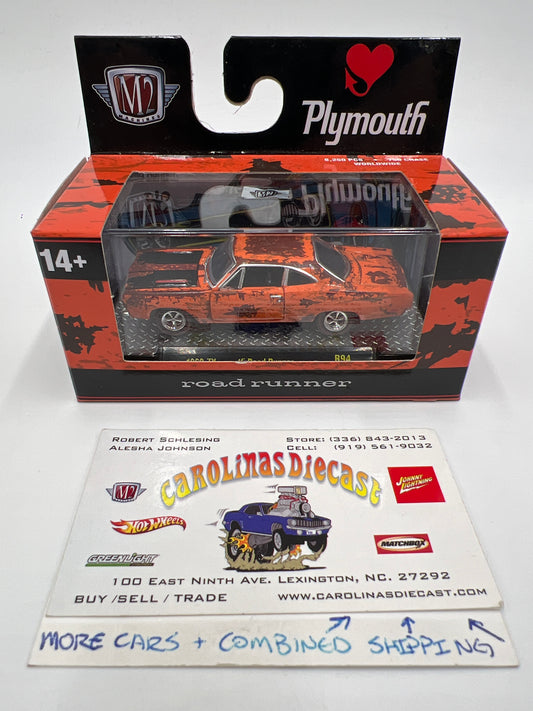 M2 Machines 1969 Plymouth Road Runner Orange R94
