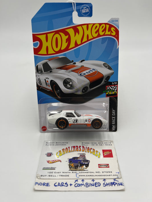 2024 Hot Wheels Walgreens Exclusive Race Day #122 Shelby Cobra Daytona Coupe Gulf White 239F