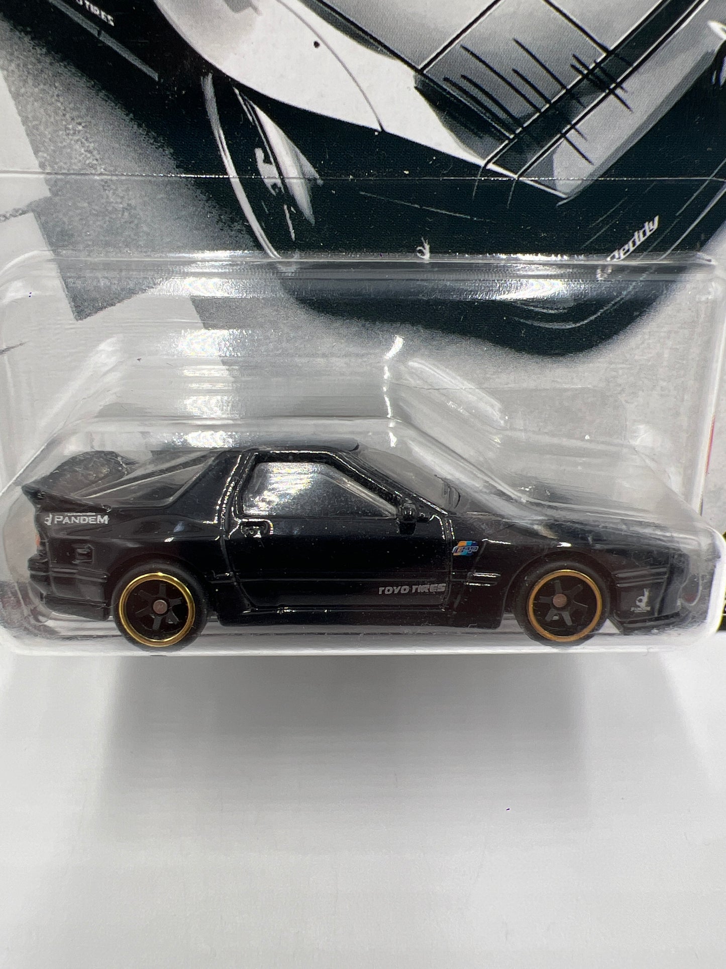 Hot Wheels Premium Car Culture Ronin Run CHASE #0 Mazda RX7 FC Pandem Black W/Protector