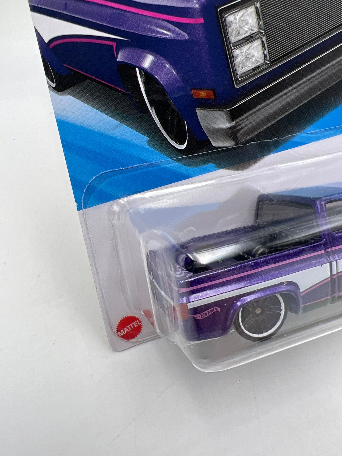 2025 Hot Wheels Dollar General Exclusive #249 83 Chevy Silverado Purple W/Protector
