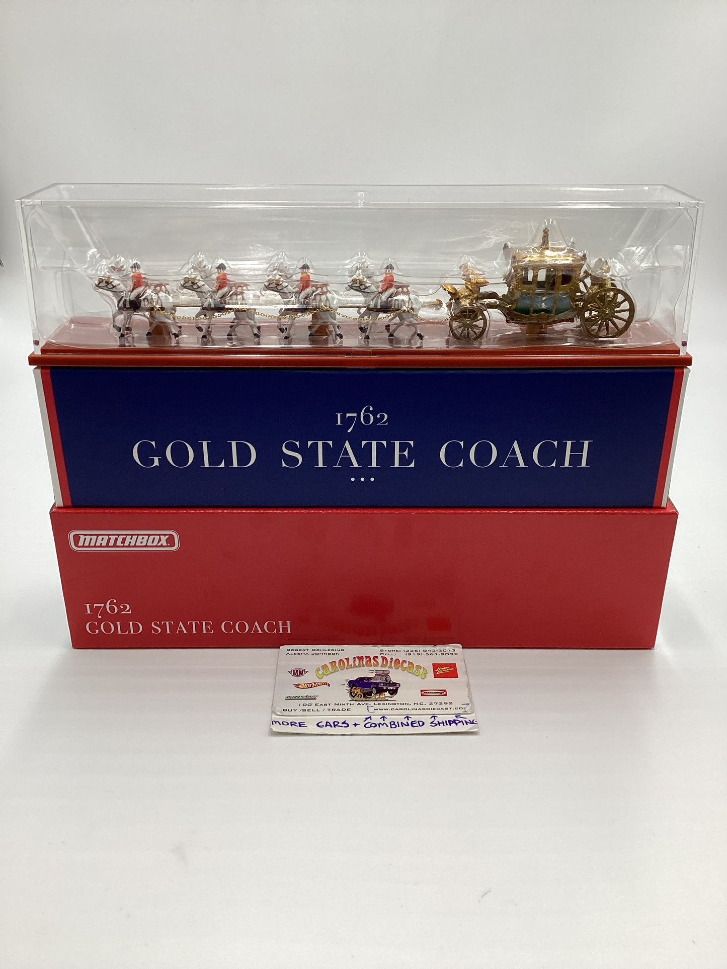 2024 Matchbox Mattel Creations 1762 Gold State Coach King Charles III Coronation 6th May 2023