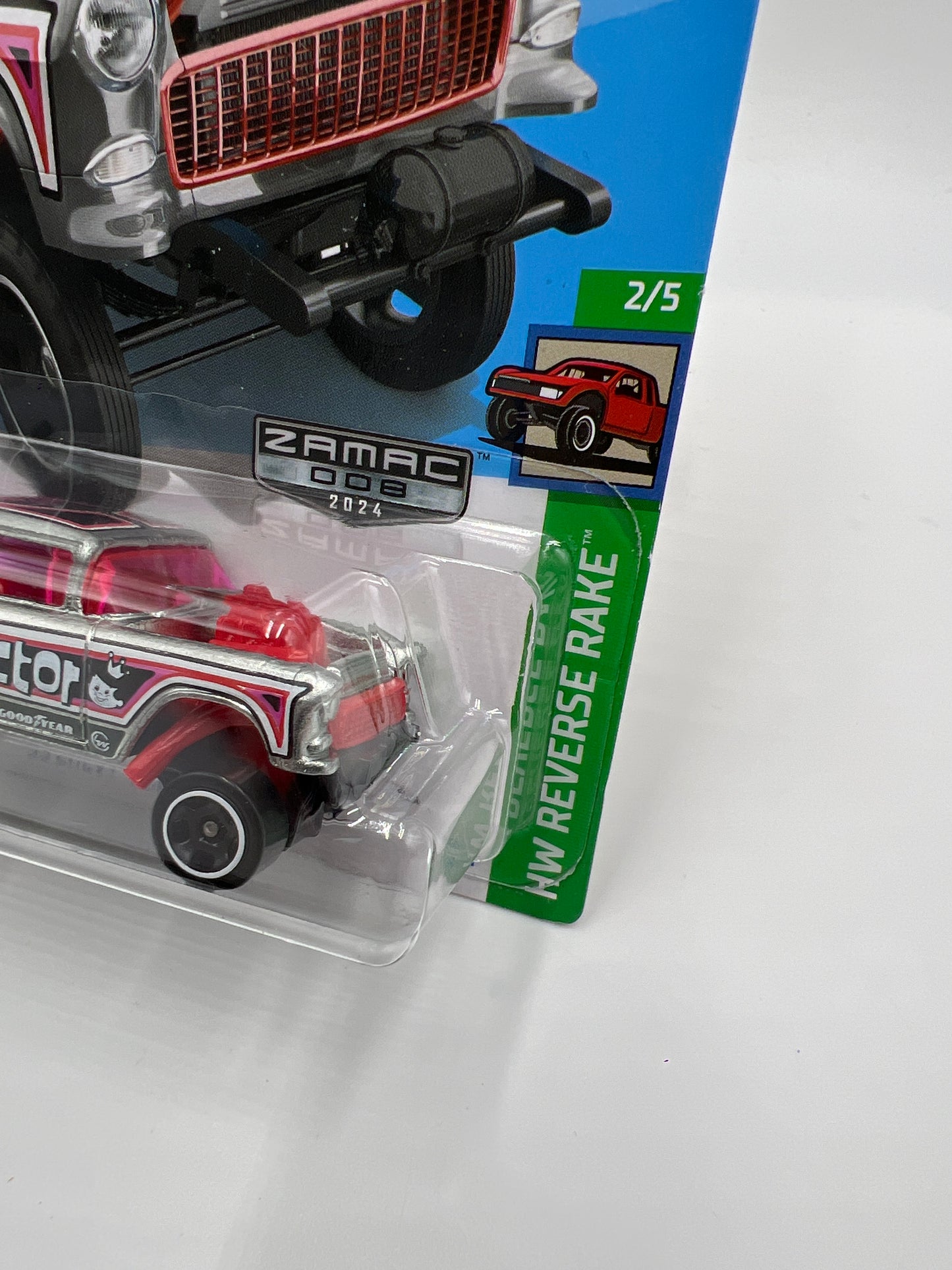 2024 Hot Wheels Walmart Exclusive Zamac 8 #63 55 Chevy Bel Air Gasser 143E