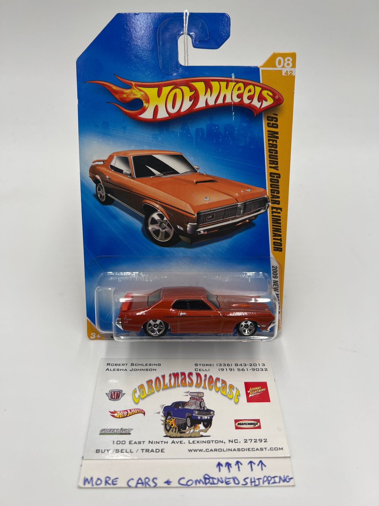 2009 Hot Wheels New Models #8 69 Mercury Cougar Eliminator Orange 56G