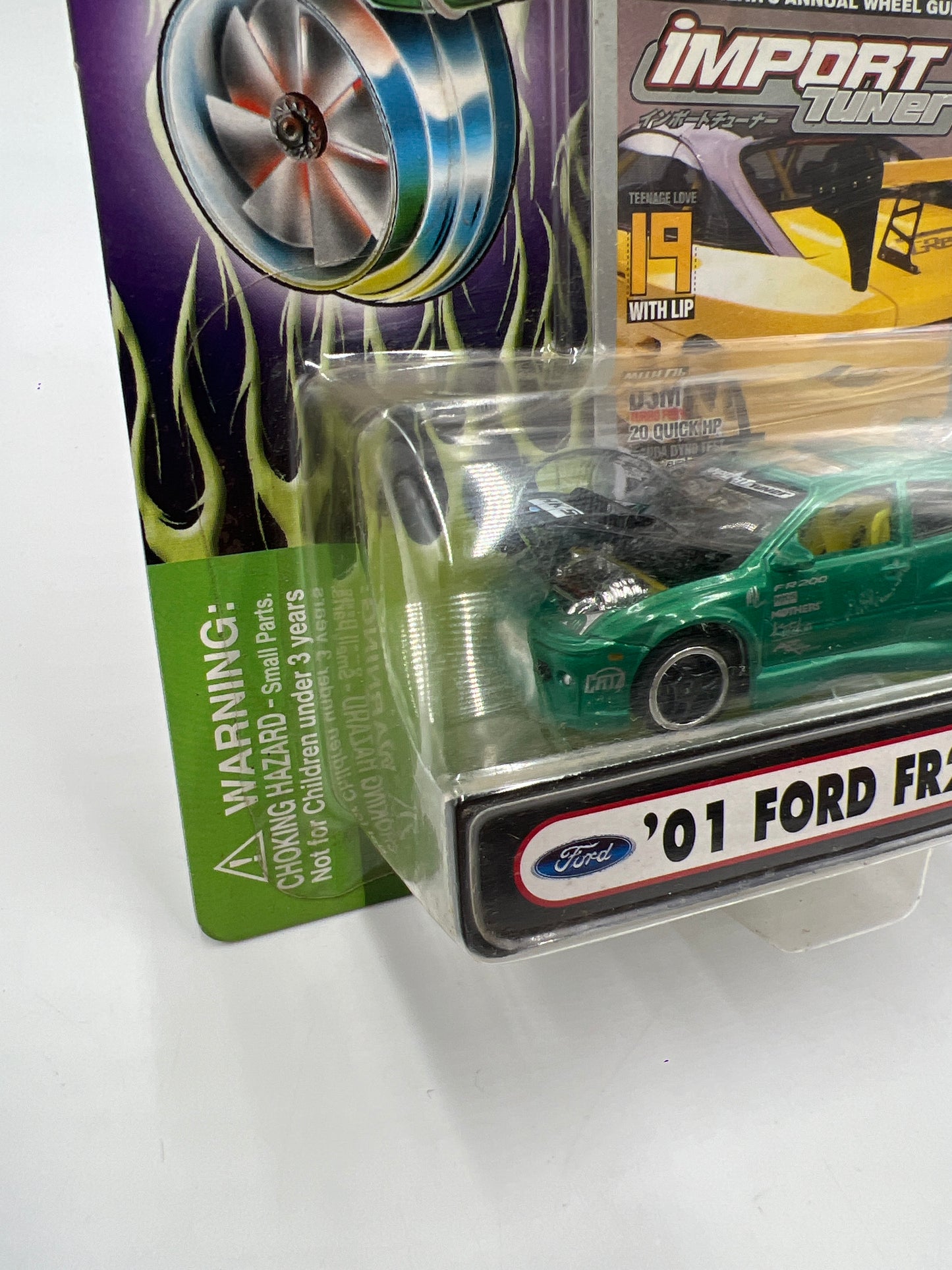 Muscle Machines Import Tuner 01 Ford FR200 Green T02-32 J Hook Torn 220E
