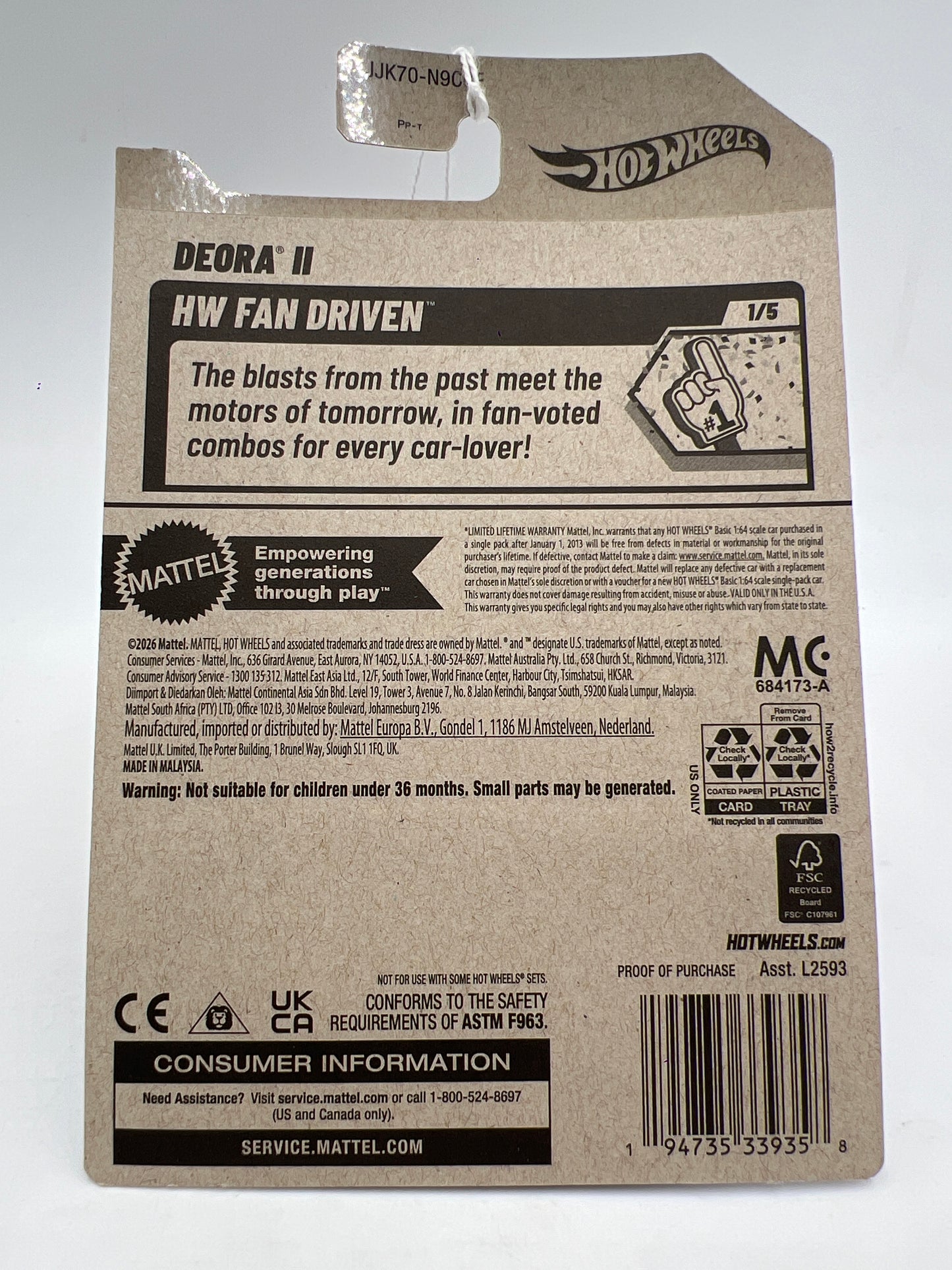 2026 Hot Wheels F Case #18 Deora II Pink 111F
