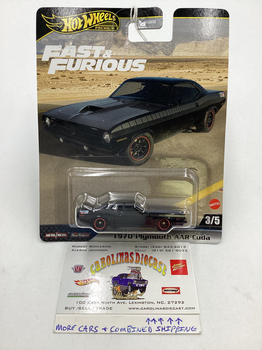 Hot wheels 2024 Gold Label Fast and Furious #3 1970 Plymouth AAR Cuda 246L