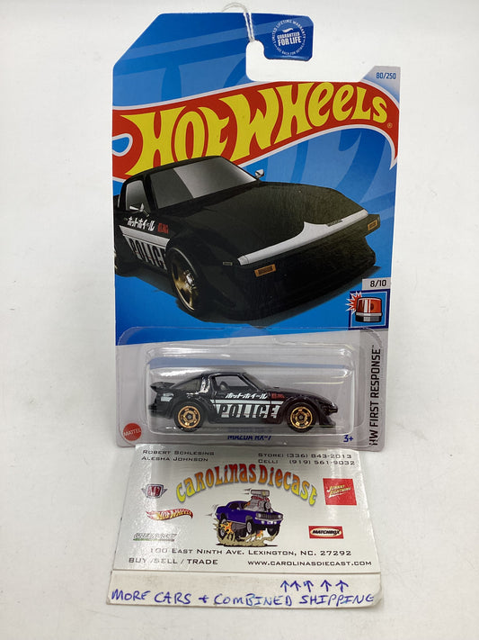 2024 Hot Wheels #80 Mazda RX-7 Black