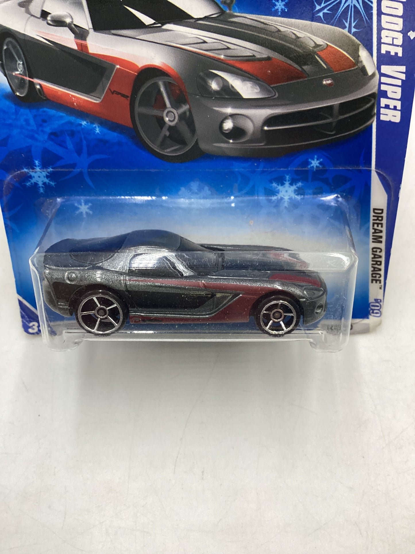 2009 Hot Wheels #147 2006 Dodge Viper Gray Target snowflake card 238D