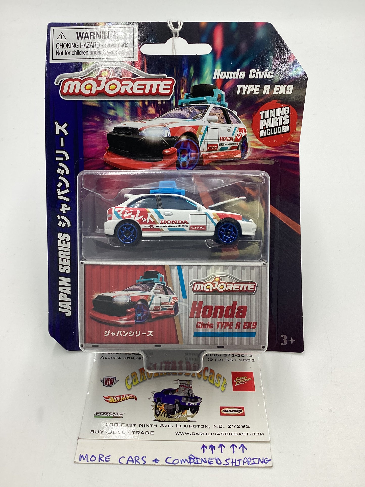 2024 Majorette Japan Series Honda Civic Type R EK9 White 110E