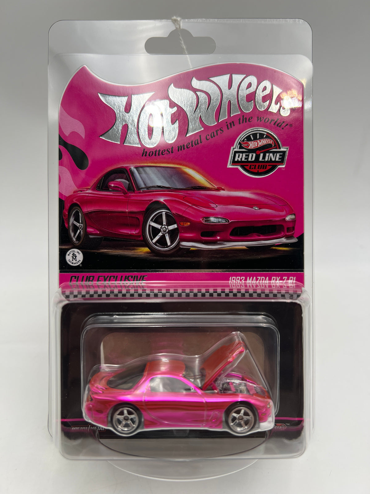 2026 Hot Wheels RLC Club Exclusive 1993 Mazda RX-7 R1 Pink W/Protector