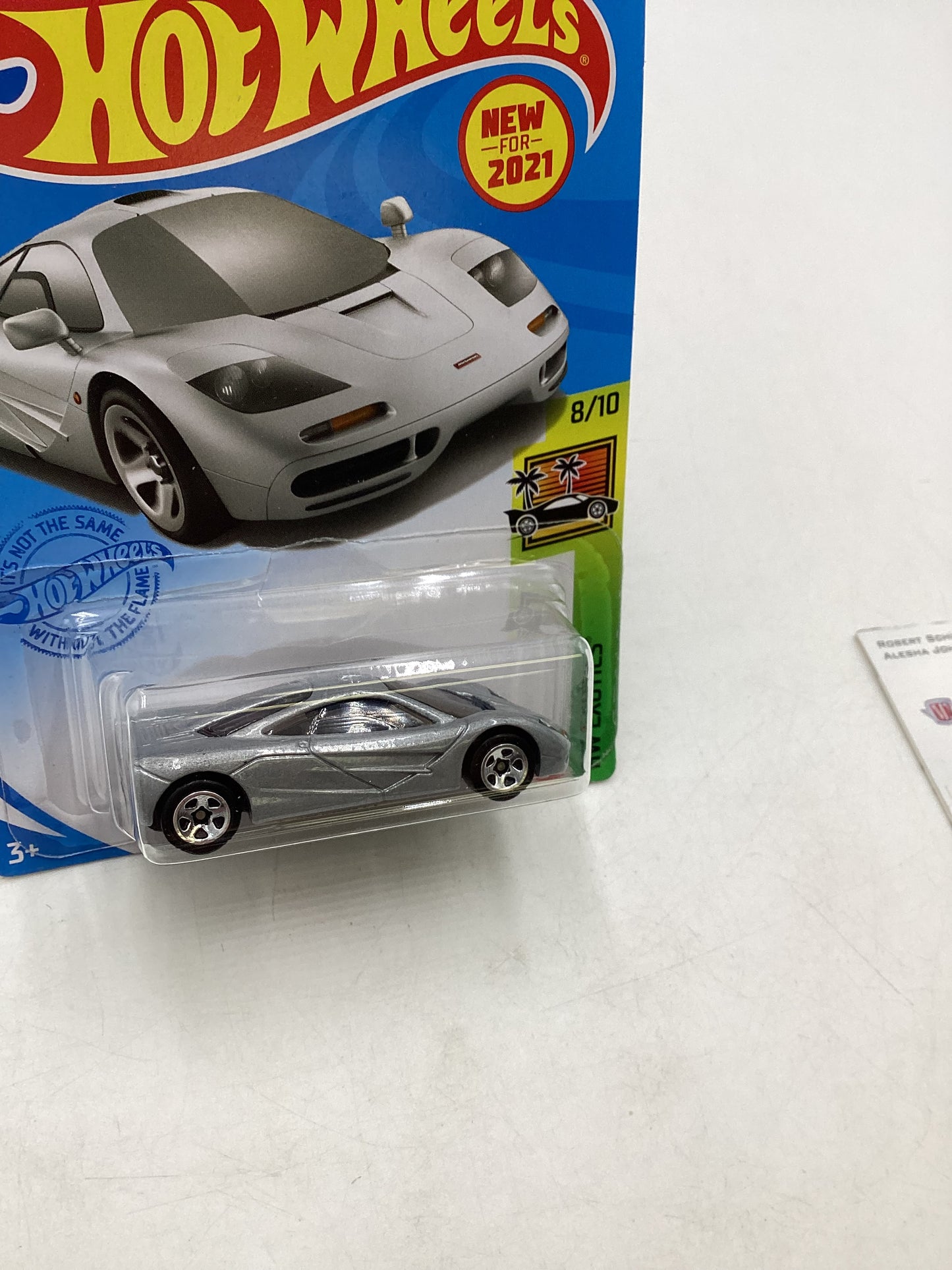 2021 Hot Wheels #235 Mclaren F1 silver see last pic & desc 103D