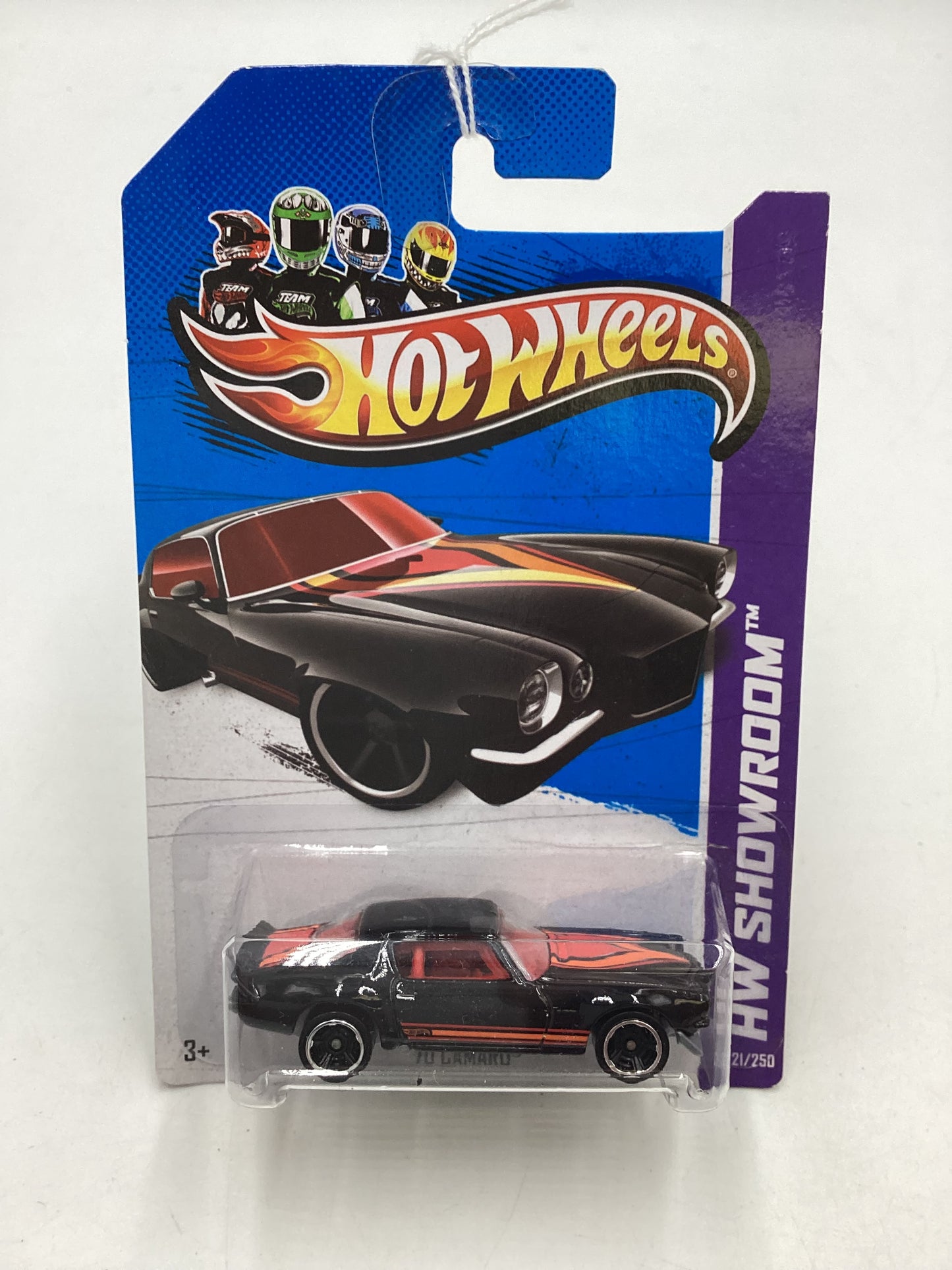 2013 Hot wheels #221 Black 70 Camaro 6E