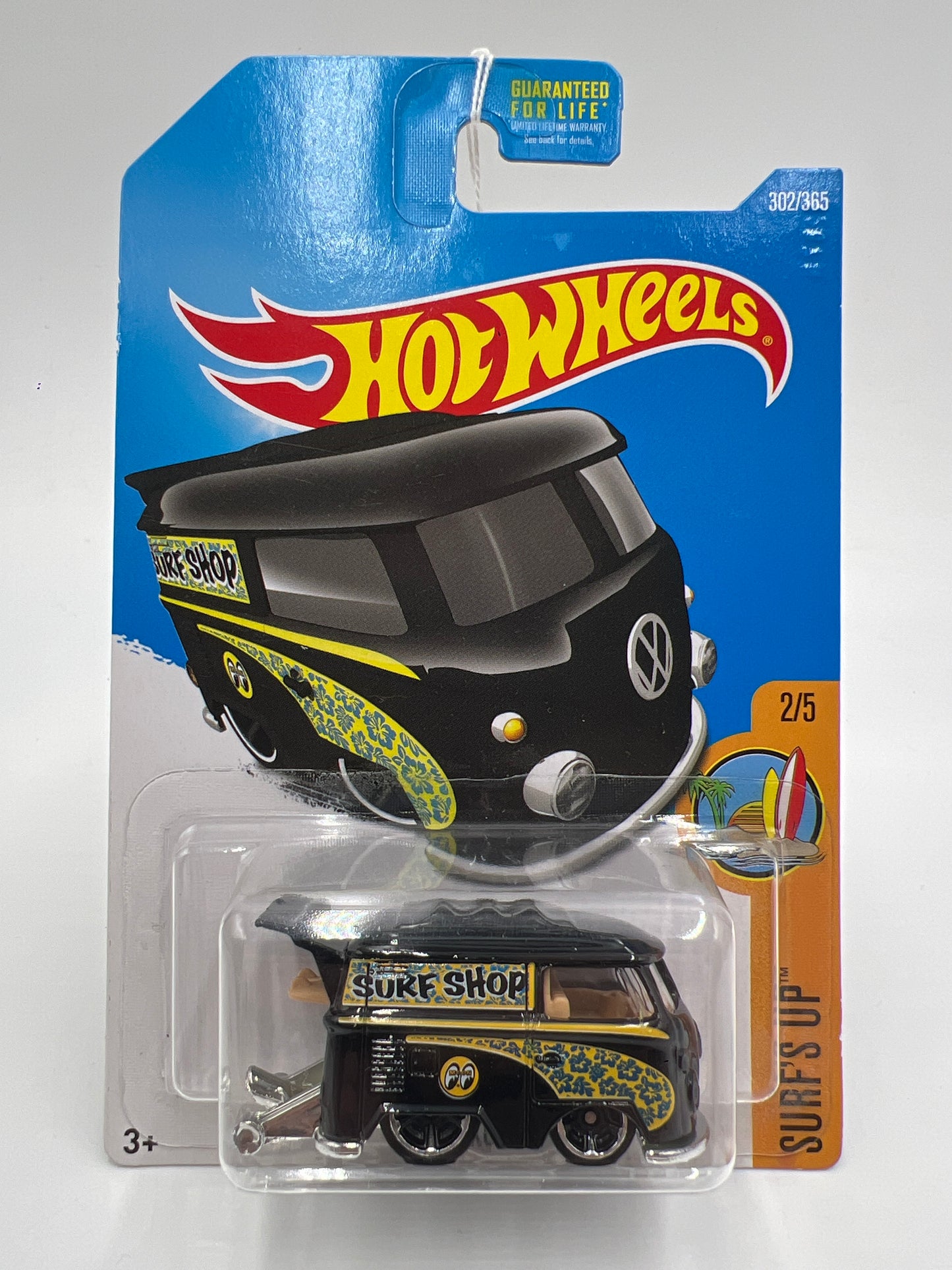 2017 Hot Wheels Surfs Up #302 Kool Kombi Black Mooneyes 96A