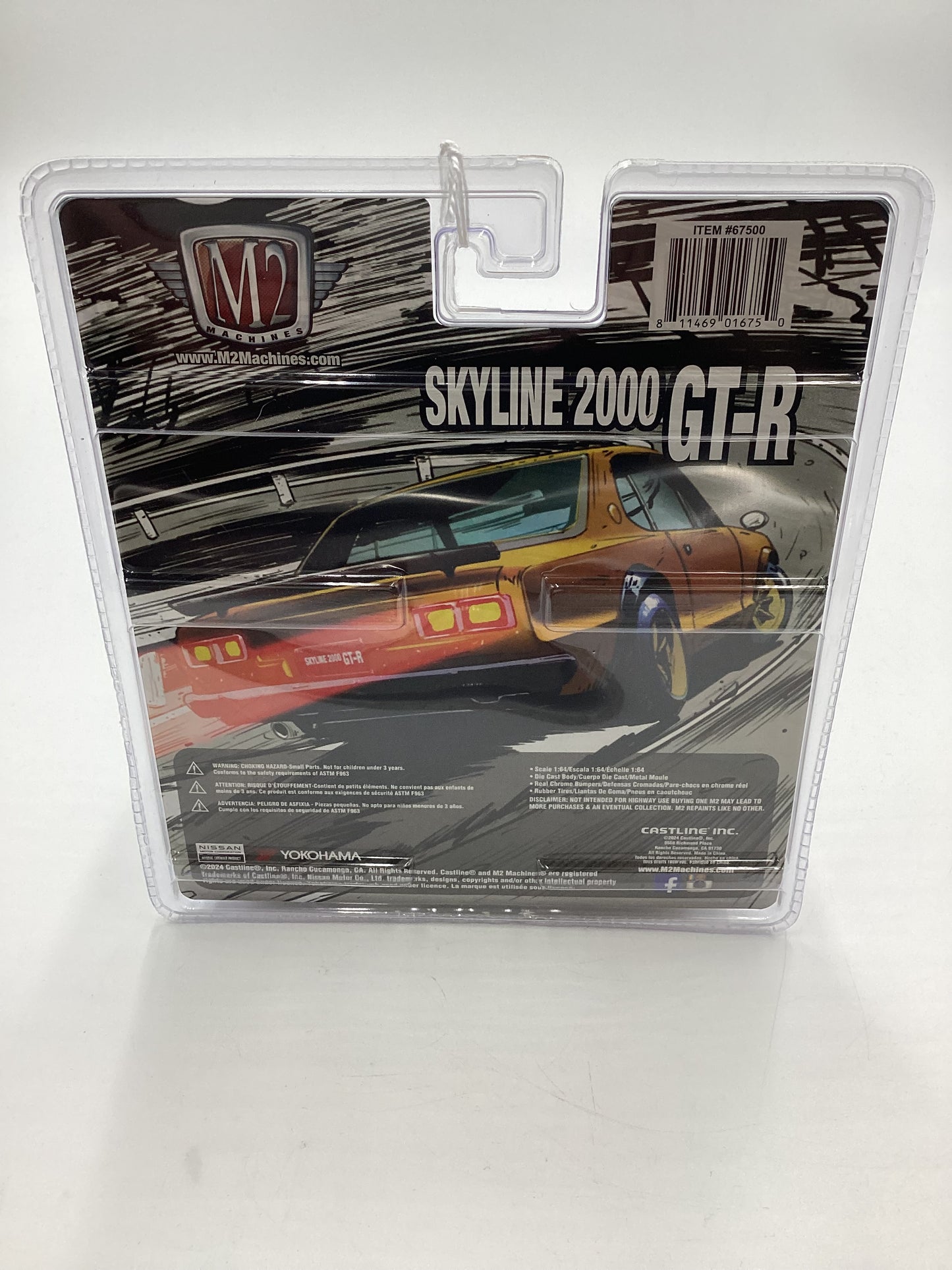 M2 Machines Diorama 1971 a Nissan Skyline GT-R Yellow R08 194G