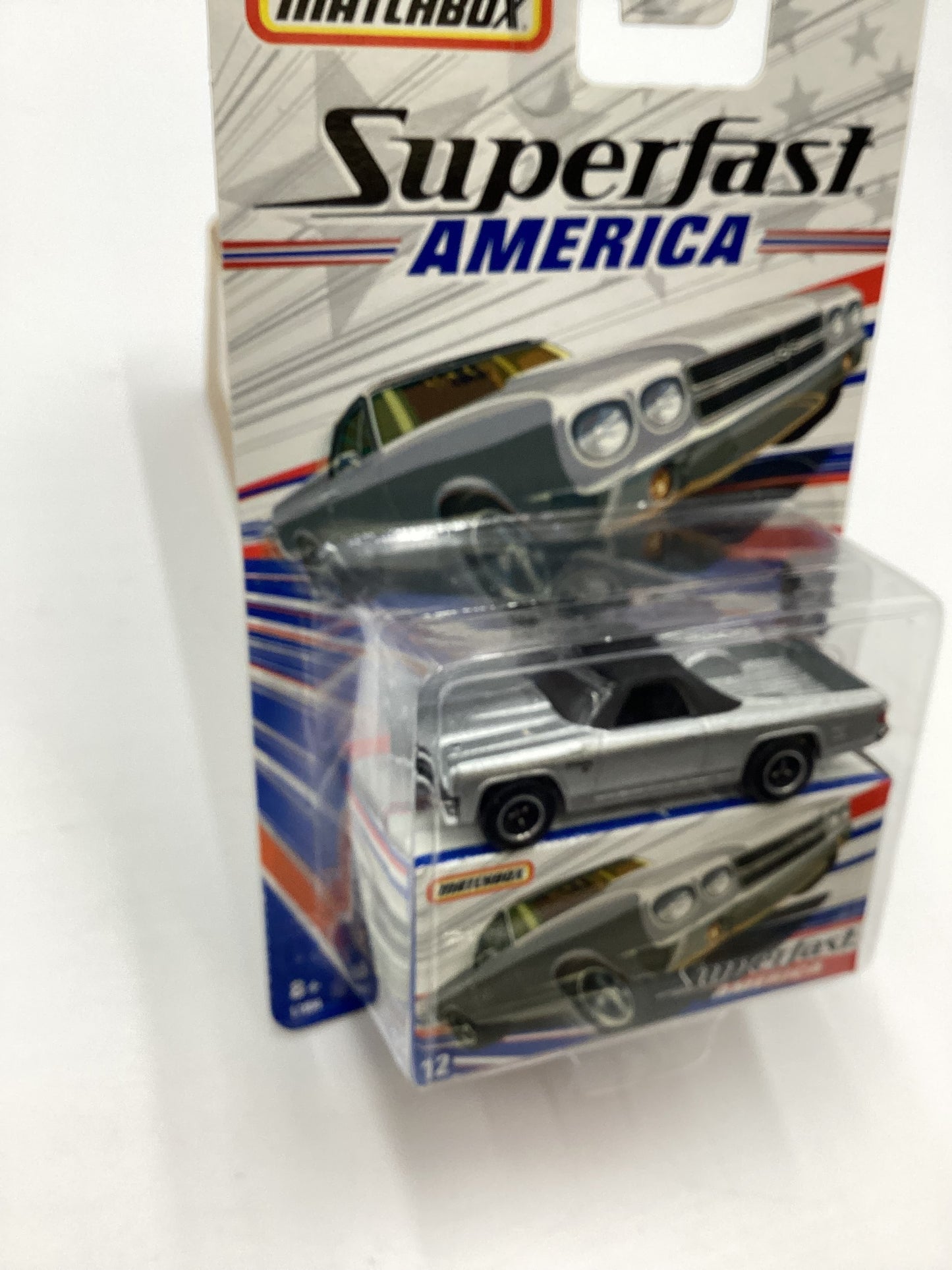 Matchbox Superfast America #12 1970 El Camino Silver 173C