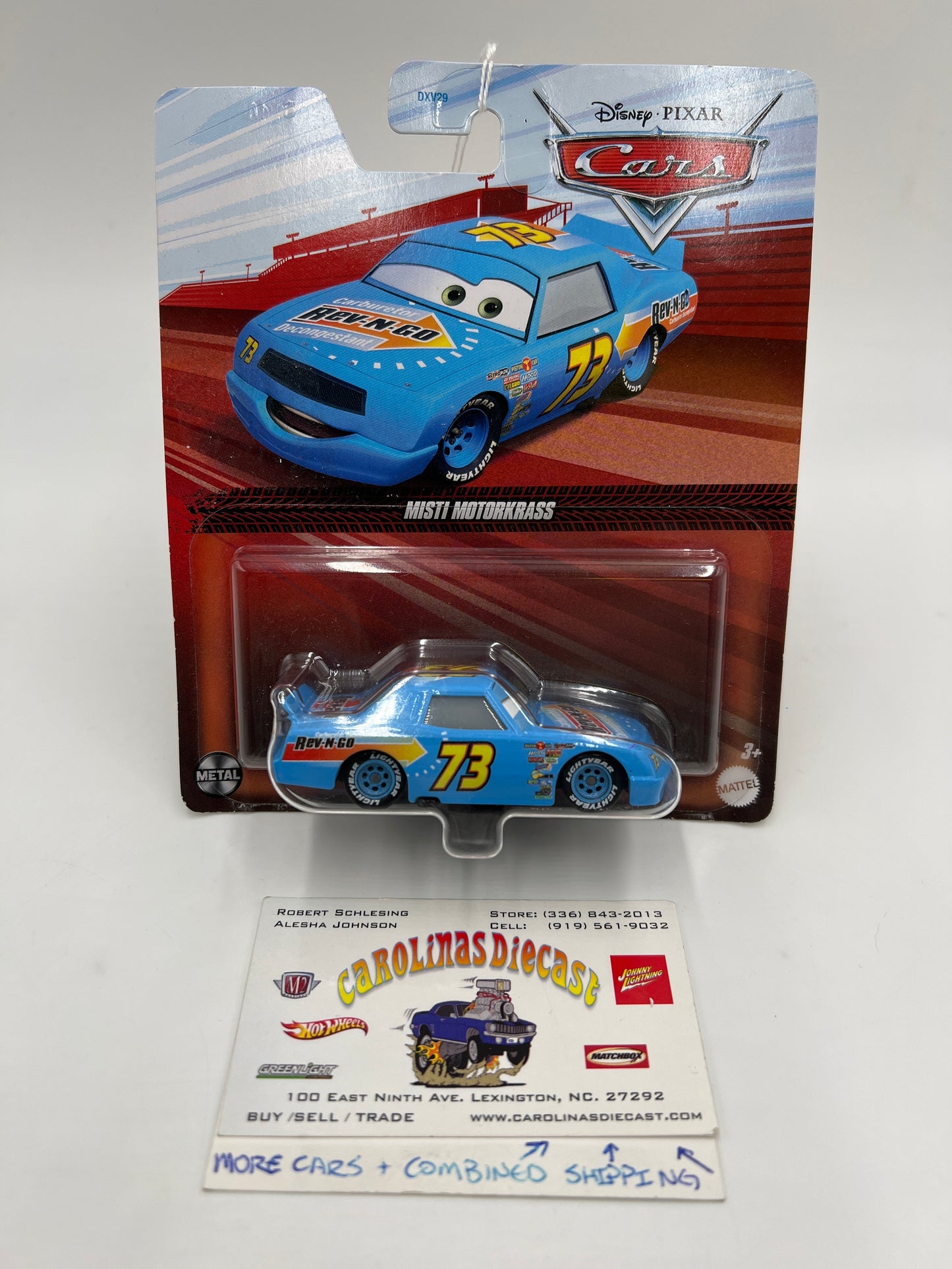 Disney Pixar Cars Misti Motorkrass Blue 137F