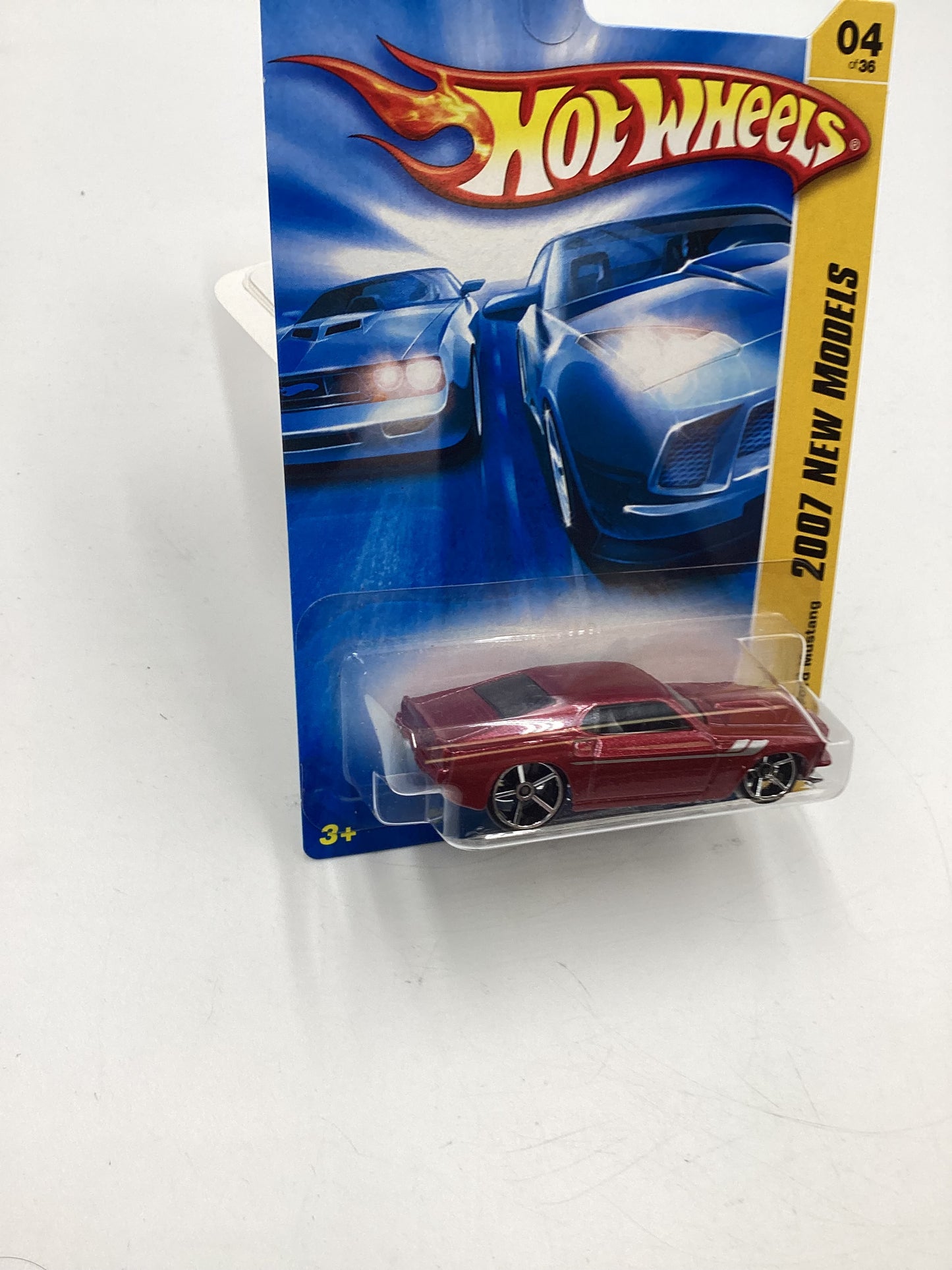 2007 Hot Wheels New Models #4 69 Ford Mustang Red 25H