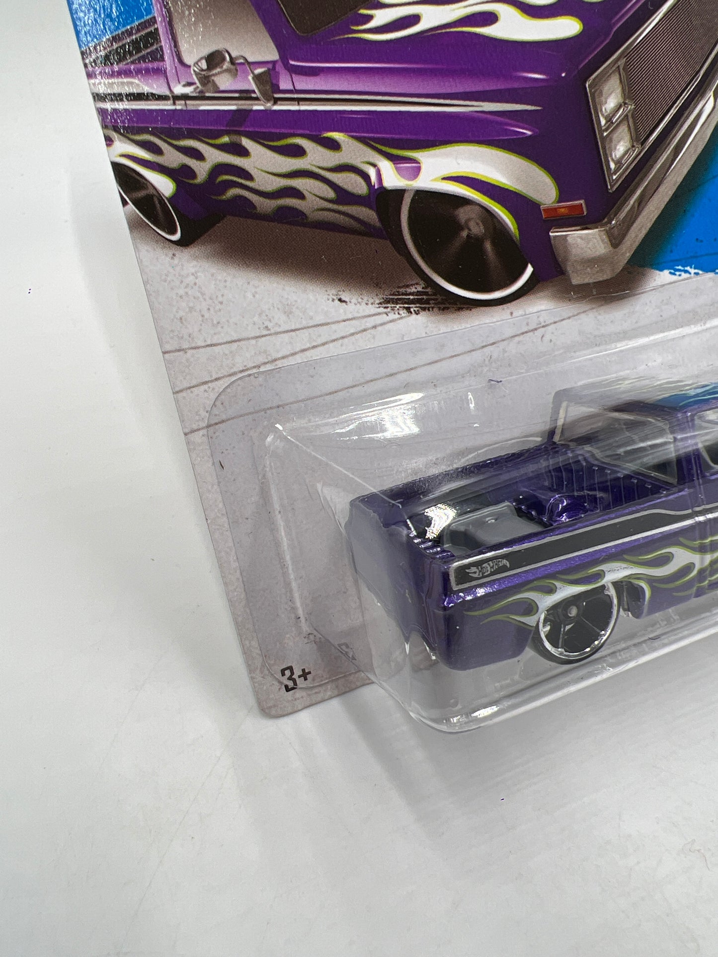 2013 Hot Wheels #166 83 Chevy Silverado Purple W/Protector