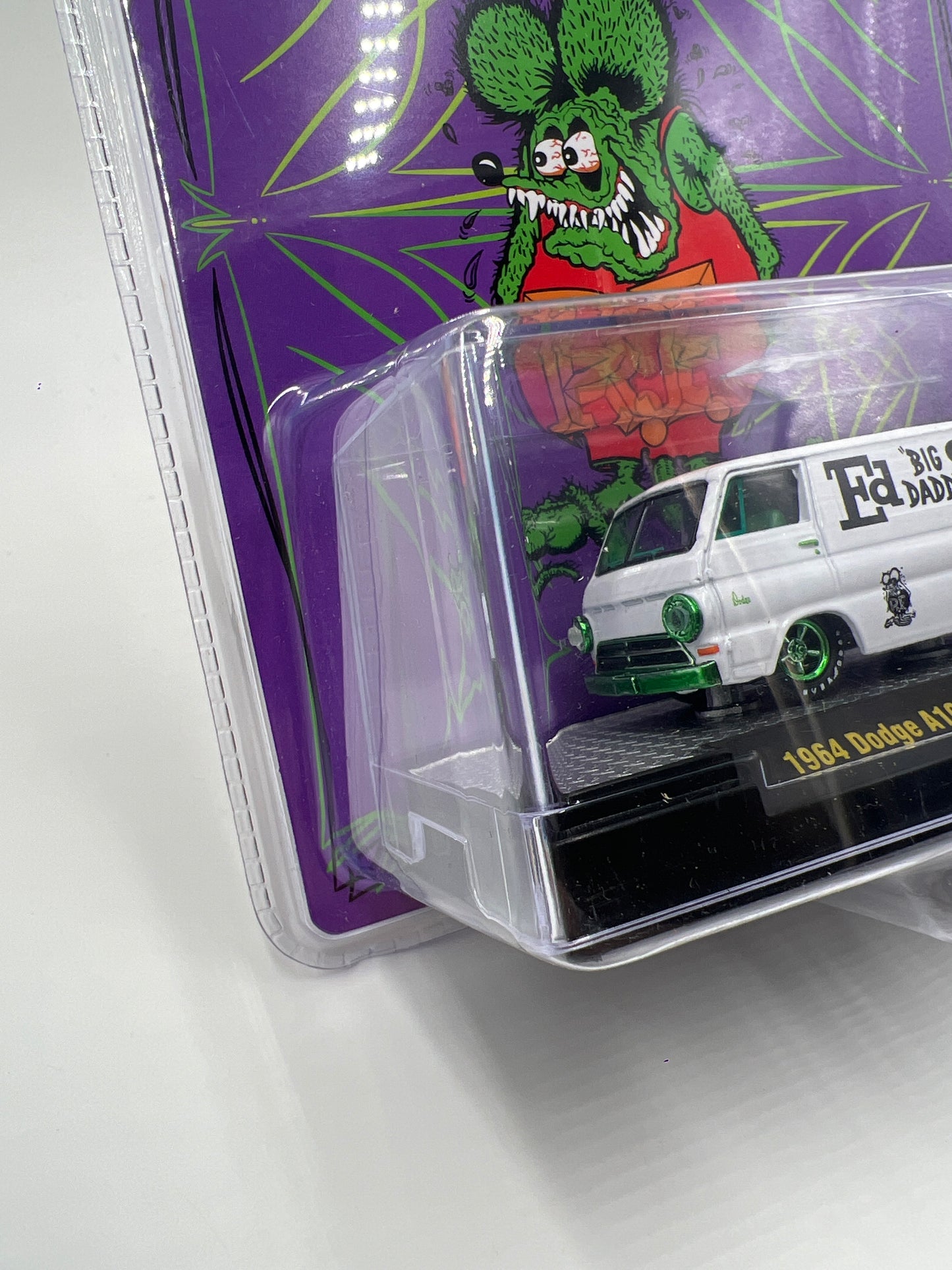2025 M2 Machines Mijo Exclusives CHASE 1/450 Big Daddy Ed Roth 1964 Dodge A100 Panel Van White MJS85