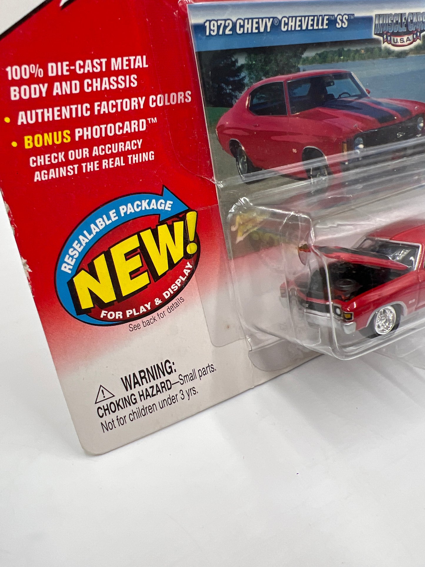 Johnny Lightning Muscle Cars USA #6 1972 Chevy Chevelle SS Red 220A