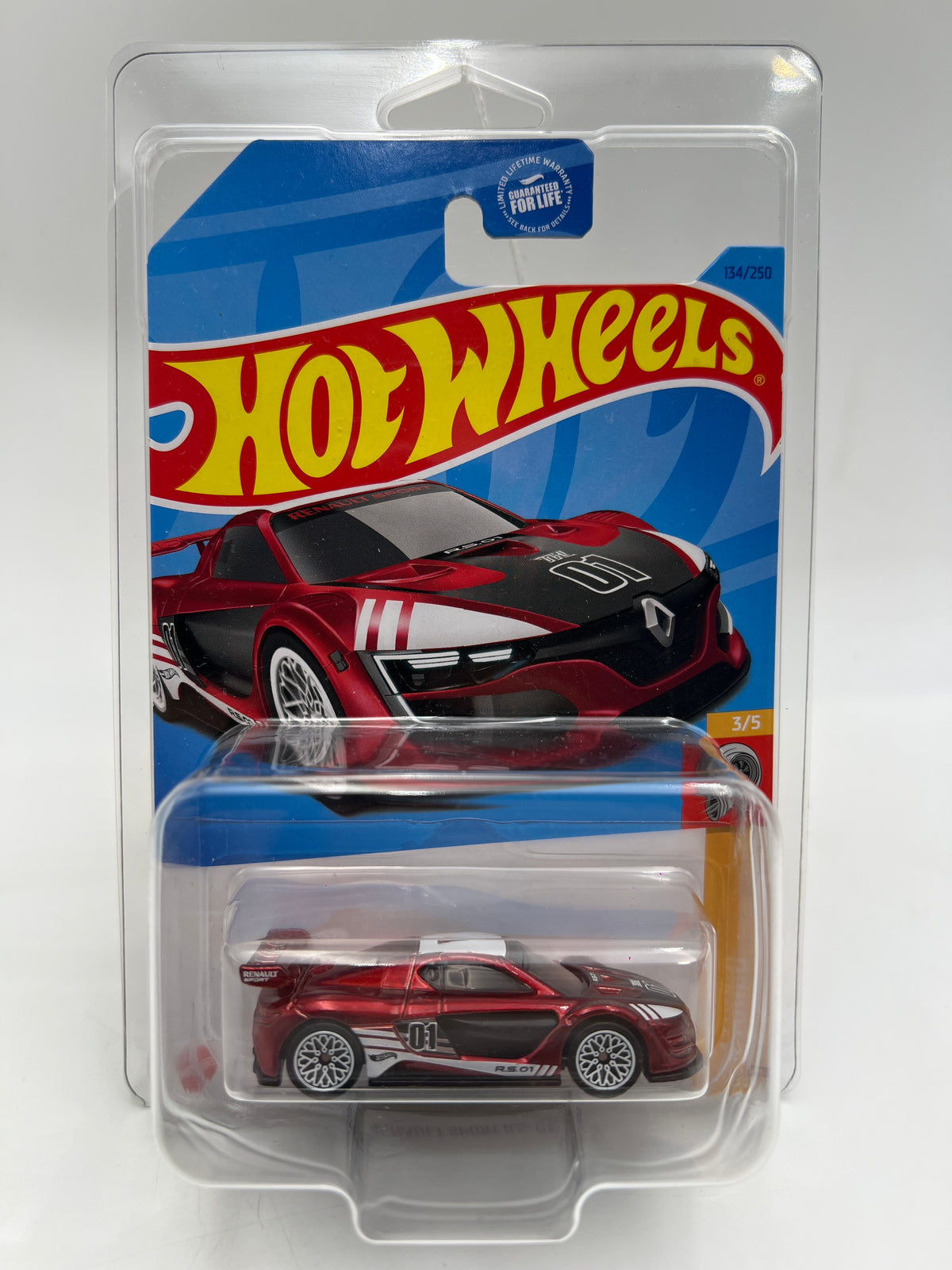 2023 Hot Wheels Super Treasure Hunt #134 Renault Sport R.S. 01 Red W/Protector