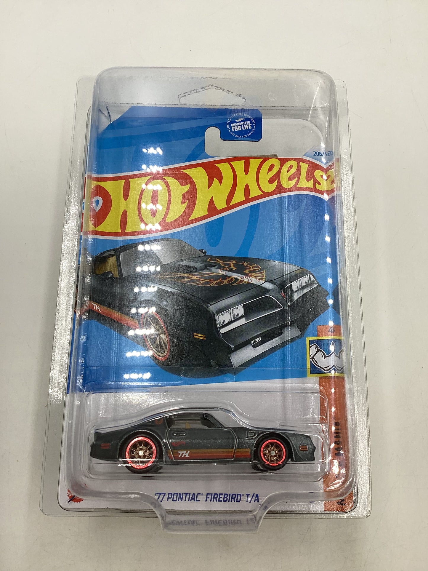2024 Hot Wheels Super Treasure Hunt #206 77 Pontiac Firebird T/A with protector