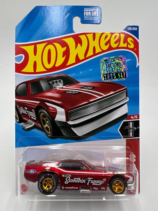 2025 Hot Wheels Factory Sealed Super Treasure Hunt #175 71 Mustang Funny Car Red W/Protector