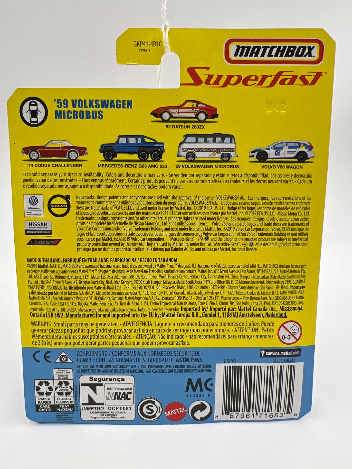 Matchbox Superfast #4 59 Volkswagen Microbus White/Black 173B