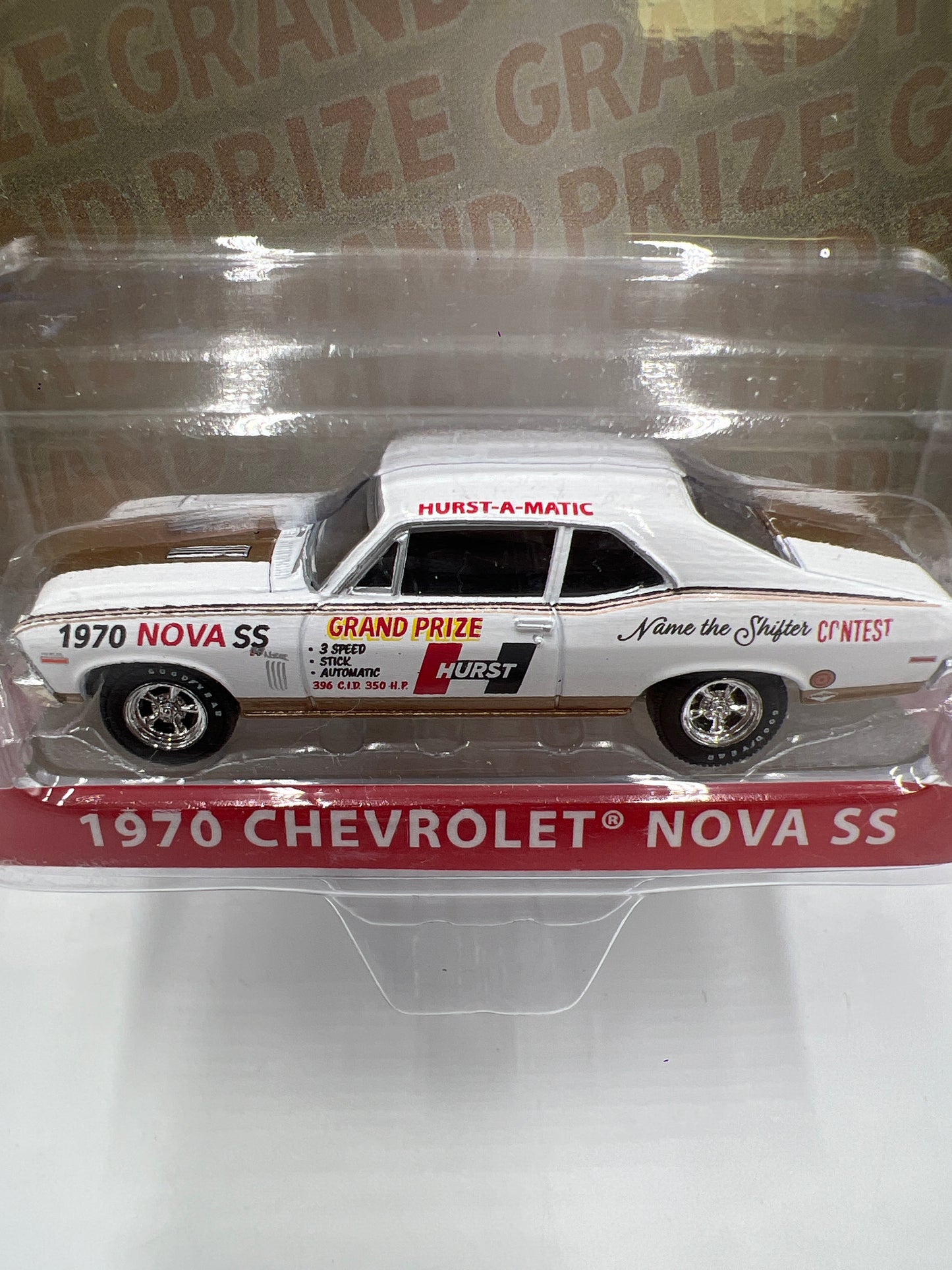 Greenlight Hobby Exclusive Hurst-A-Matic 1970 Chevrolet Nova SS White